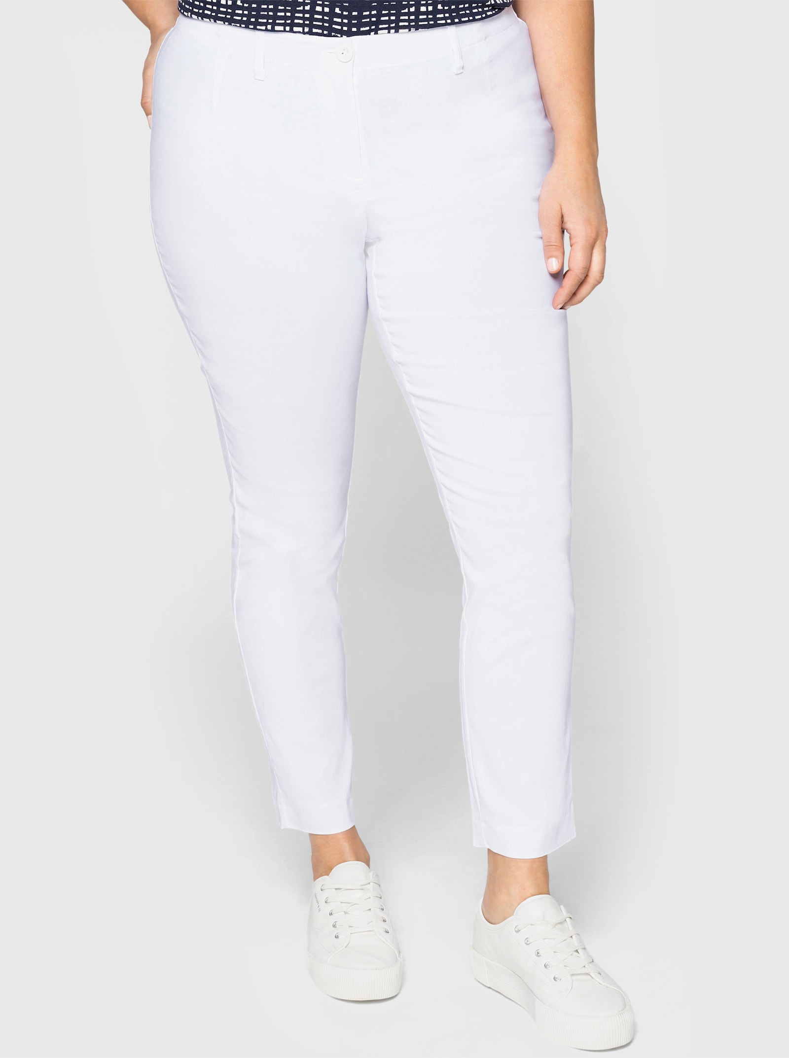 sheego Bengalinhose in schmaler Form - weiss