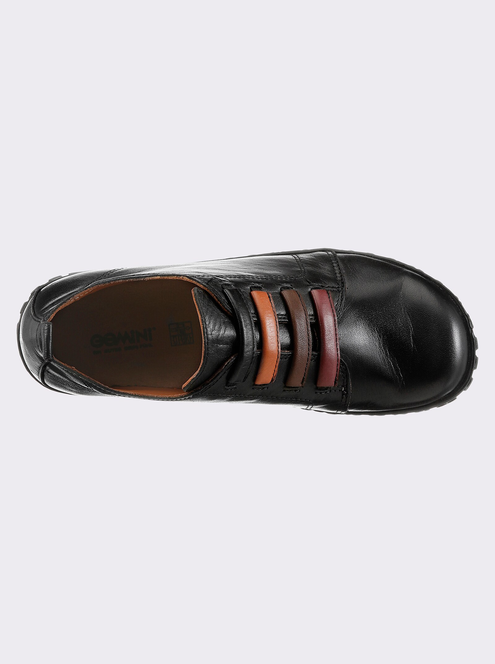 Gemini Slipper mit mehrfarbigen Details - schwarz