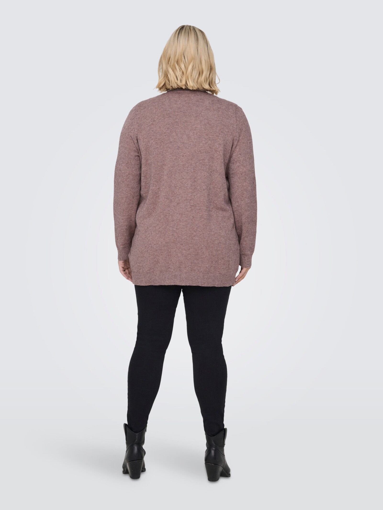 ONLY CARMAKOMA Strickjacke - rose brown detail:melange