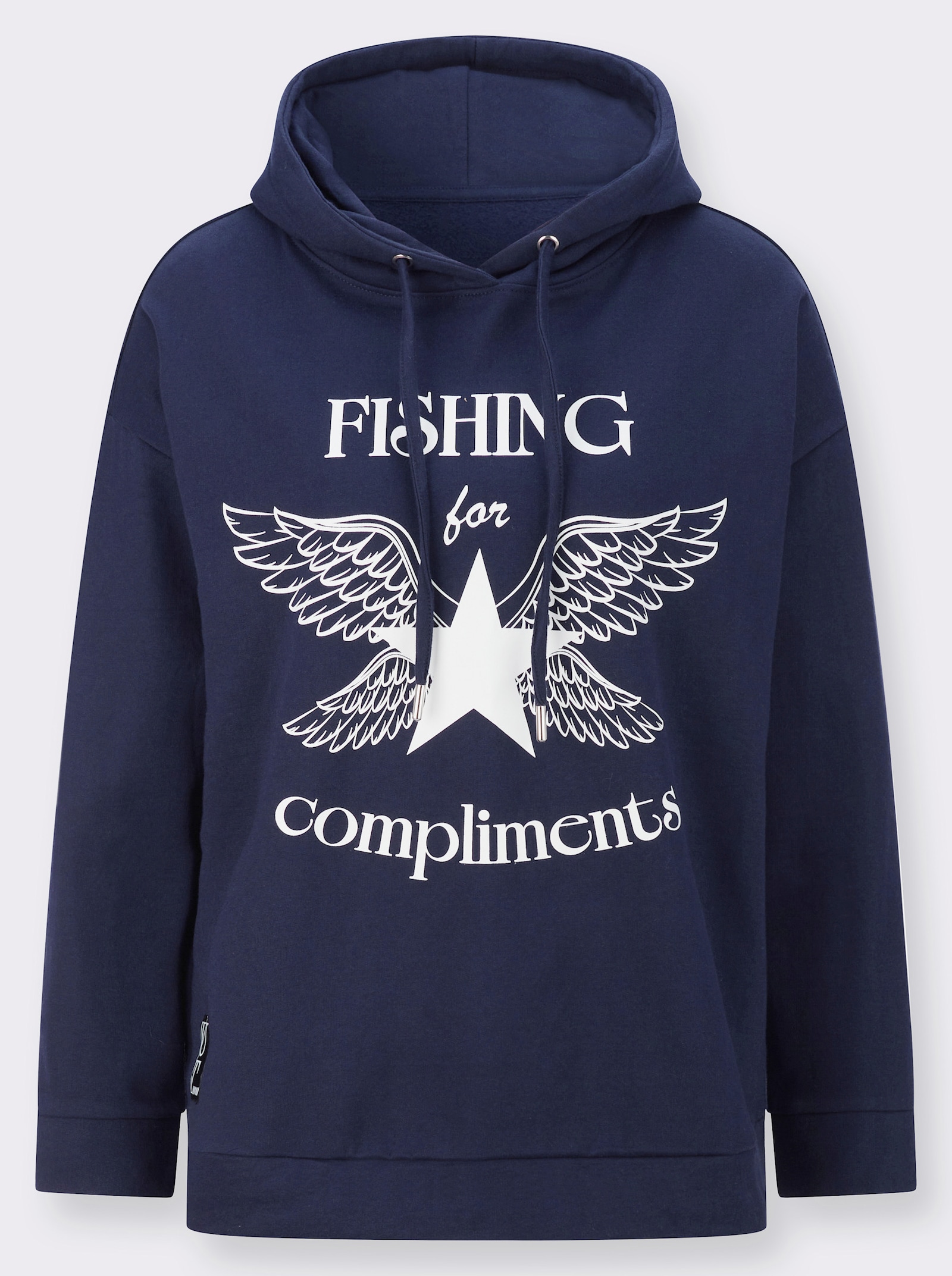Sweatshirt mit Druck-Motiv - marine