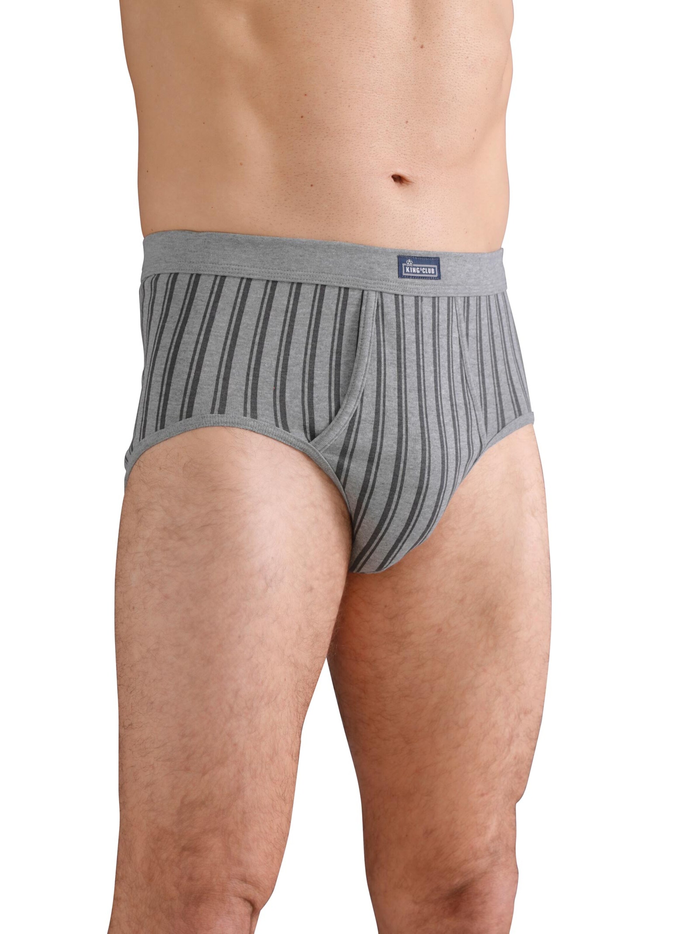 Slip - grau-gestreift