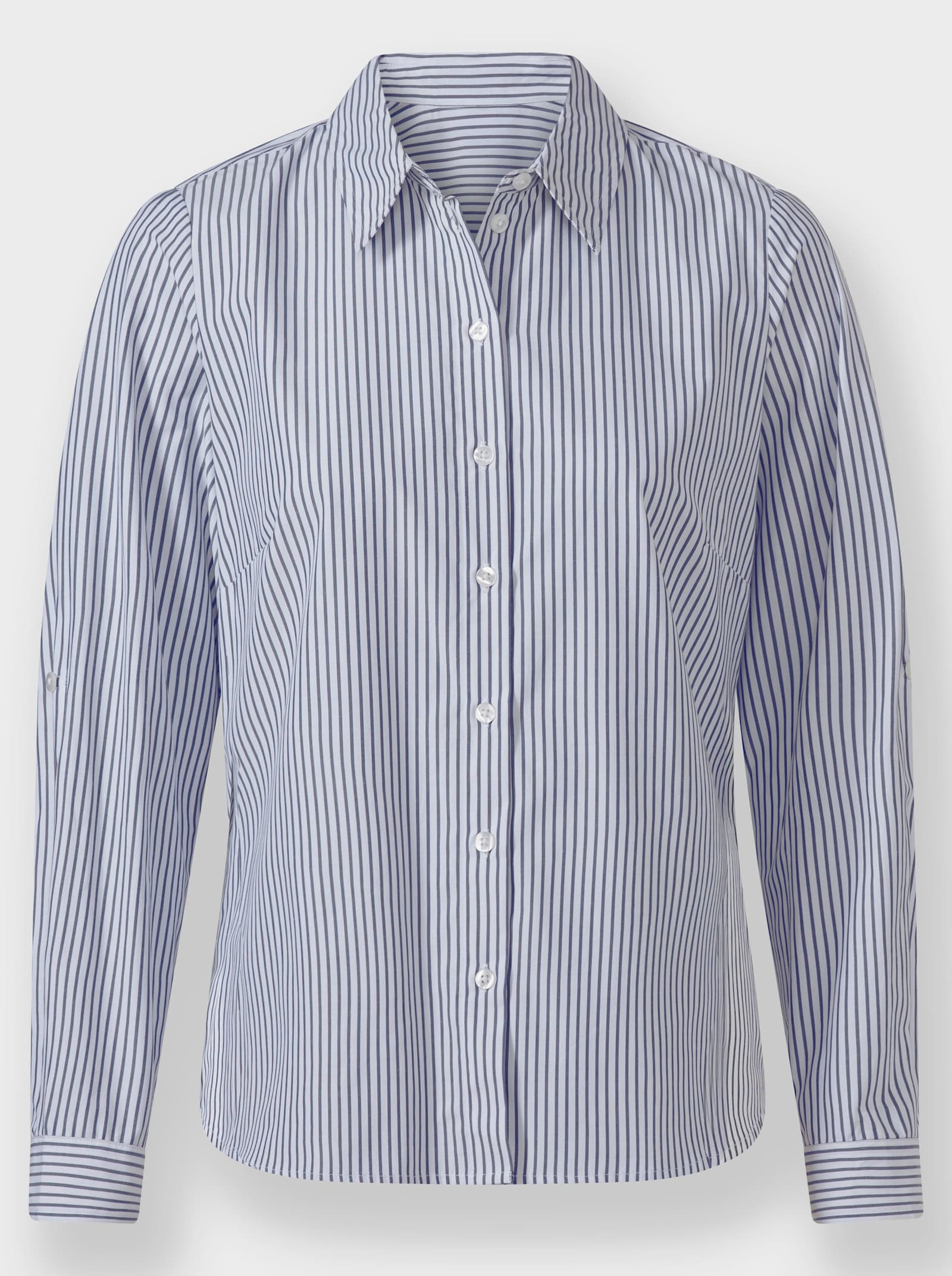 Blúzka, pruhy, dĺžkovo nast. rukávy - Marine ecru zafarbeniu krému pruh design