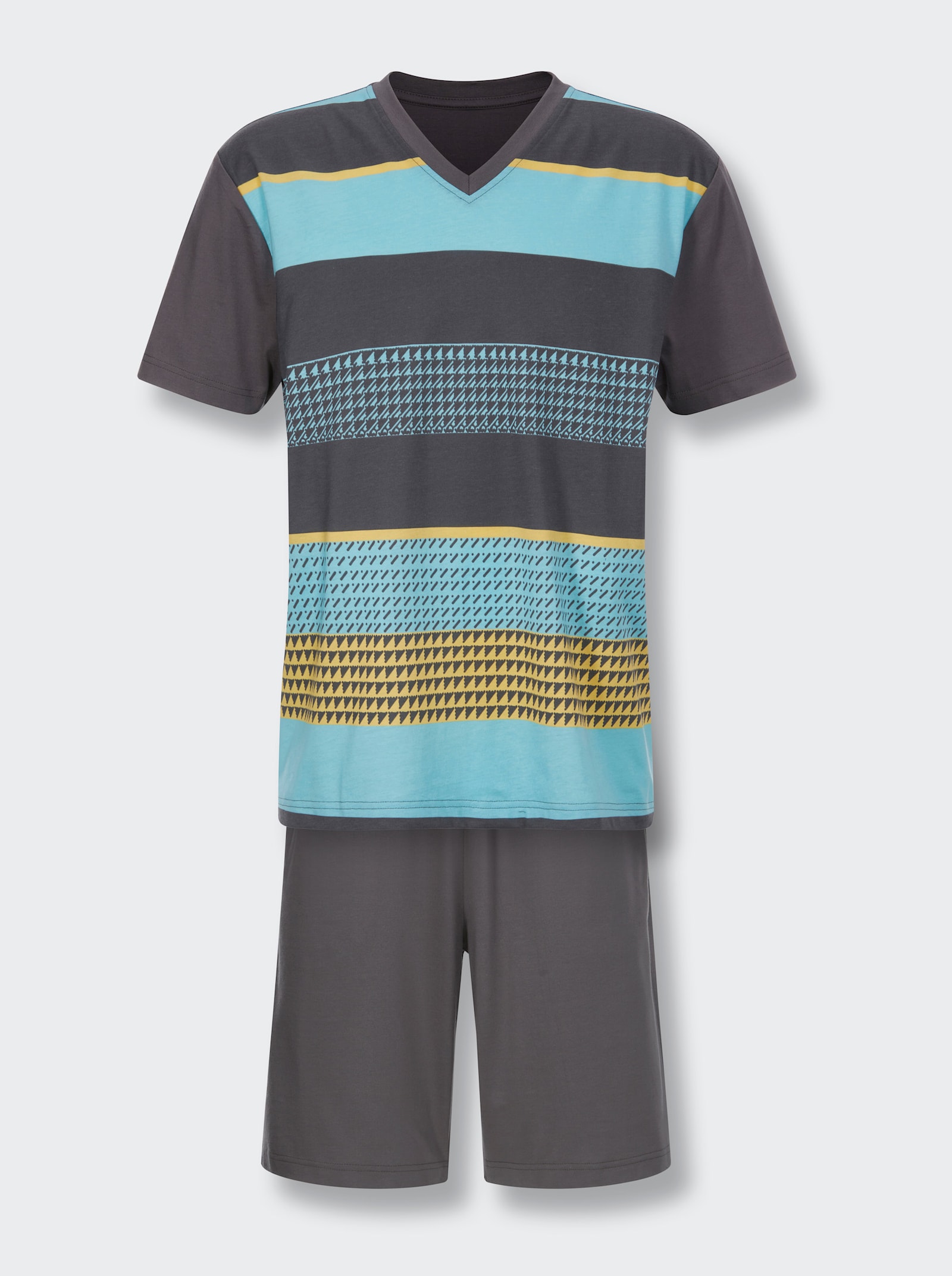 wäschepur men Shorty - anthrazit-bedruckt