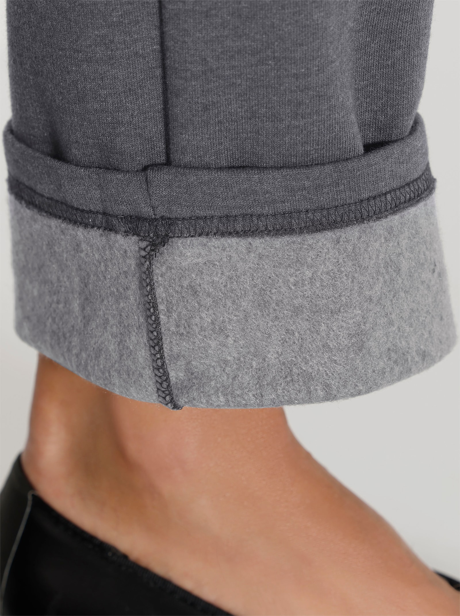 Jerseyhose mit aufgesetzten Taschen - anthrazit-meliert