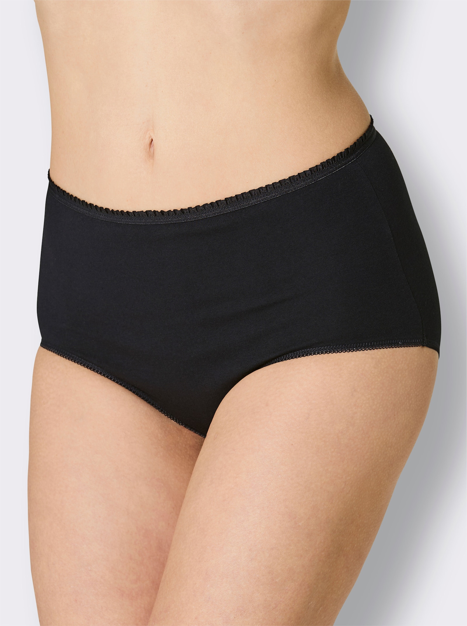 wäschepur Taillenslip im 3er-Pack - schwarz
