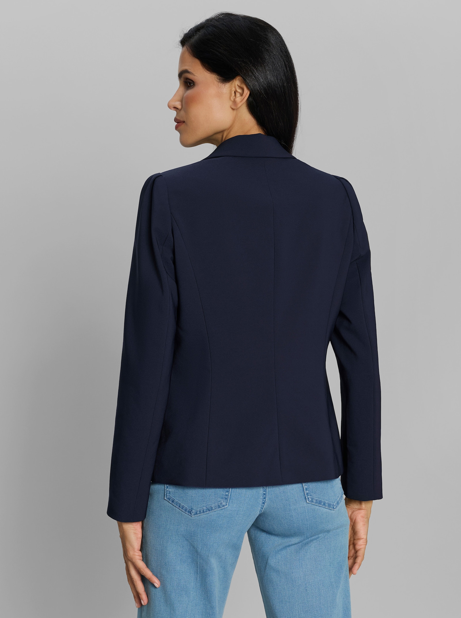 heine Blazer mit dezenten Puffärmeln - marine