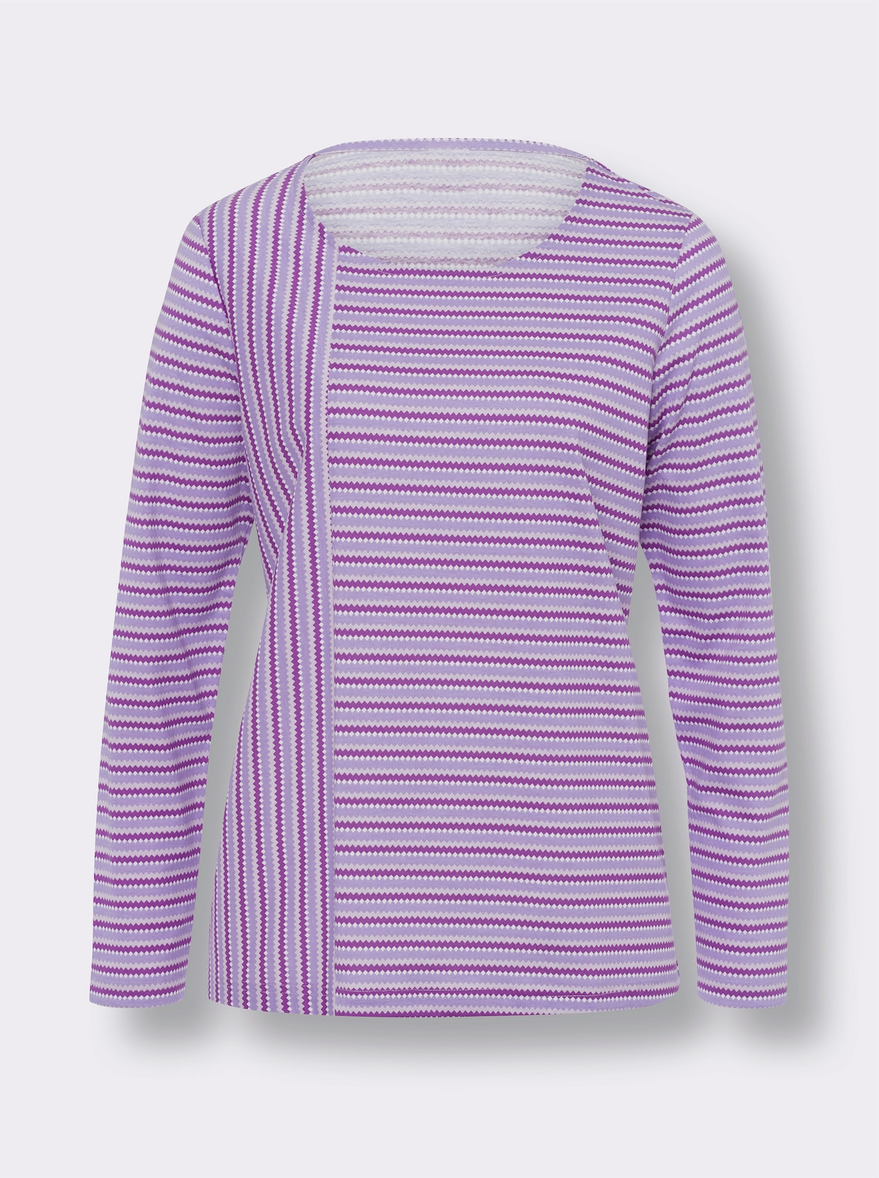 Langarmshirt - lavendel-flieder-bedruckt