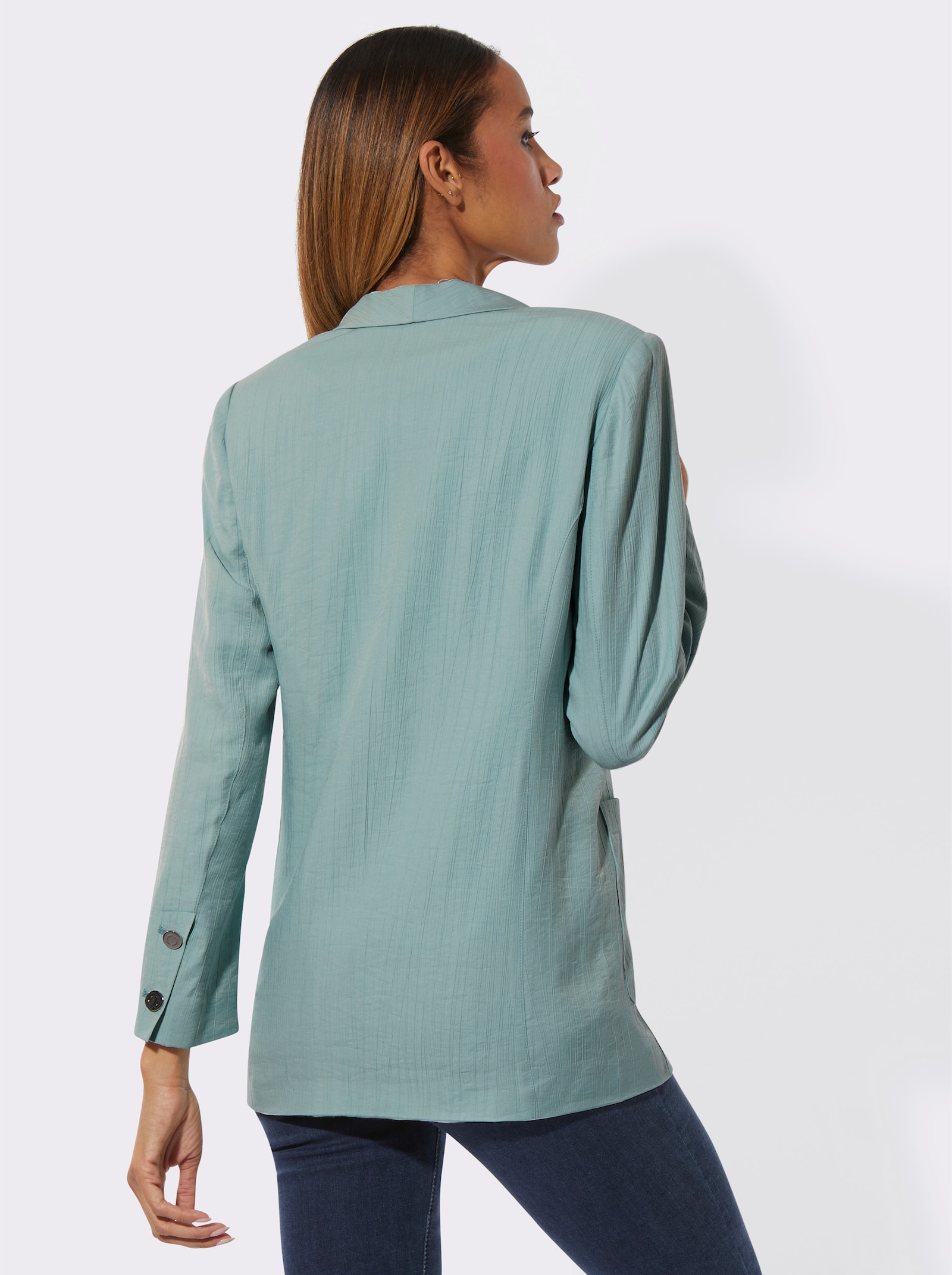Blazer in dezent schimmernder Qualität - kalkmint