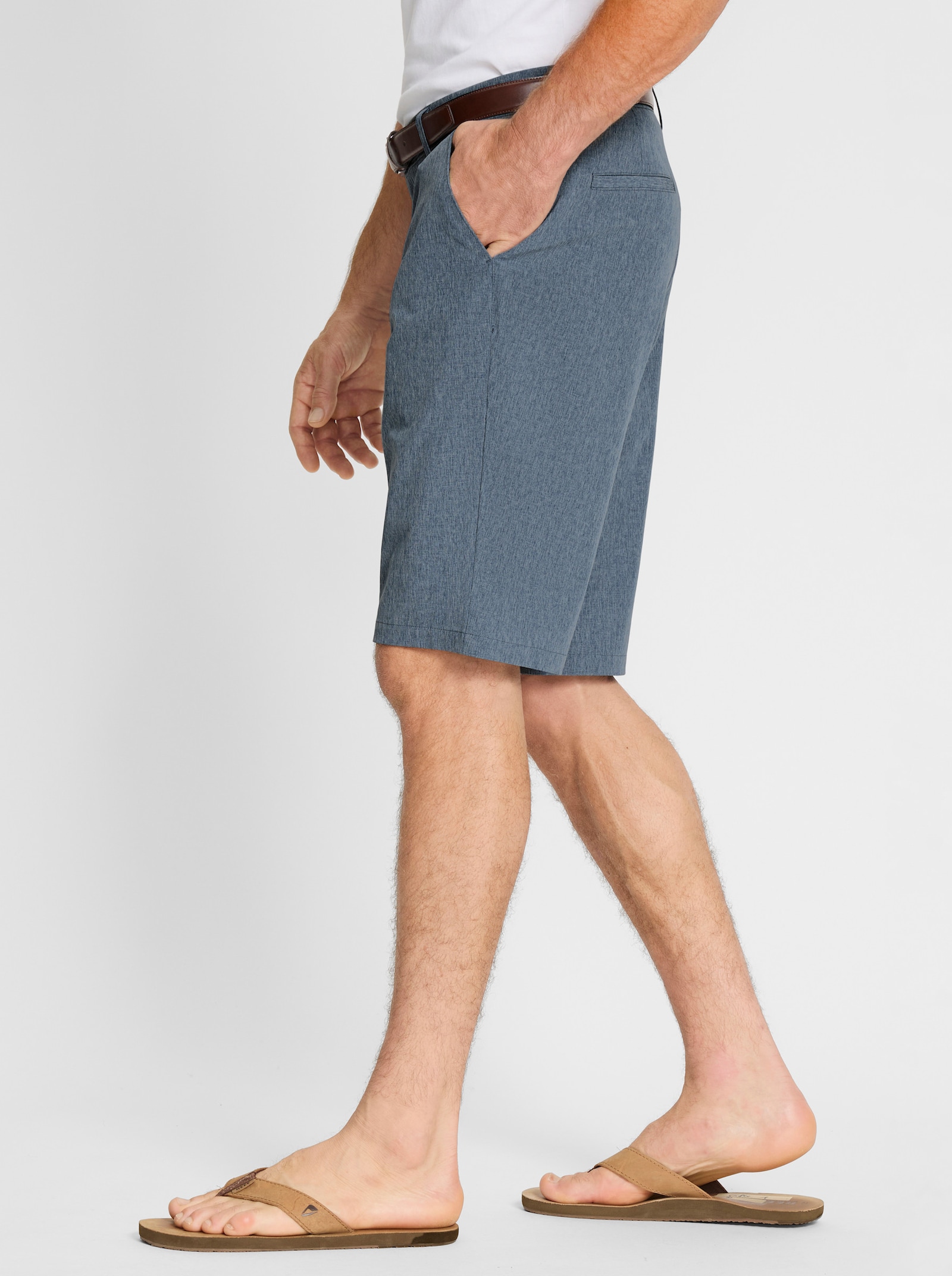 Bermudas mit praktischen Taschen - dunkelblau-meliert