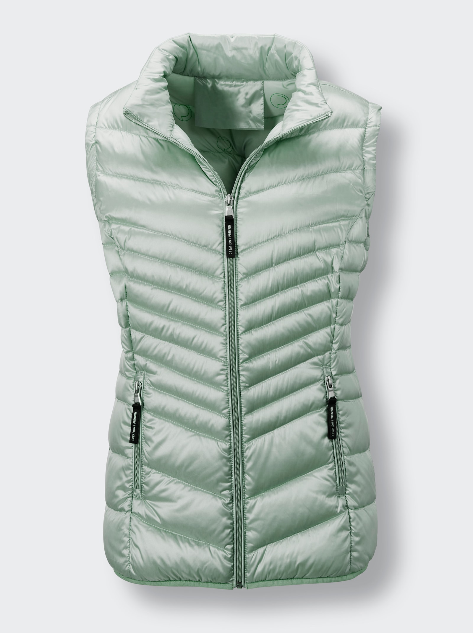 CREATION L PREMIUM 2-in-1-Jacke mit abzippbaren Ärmeln - kalkmint