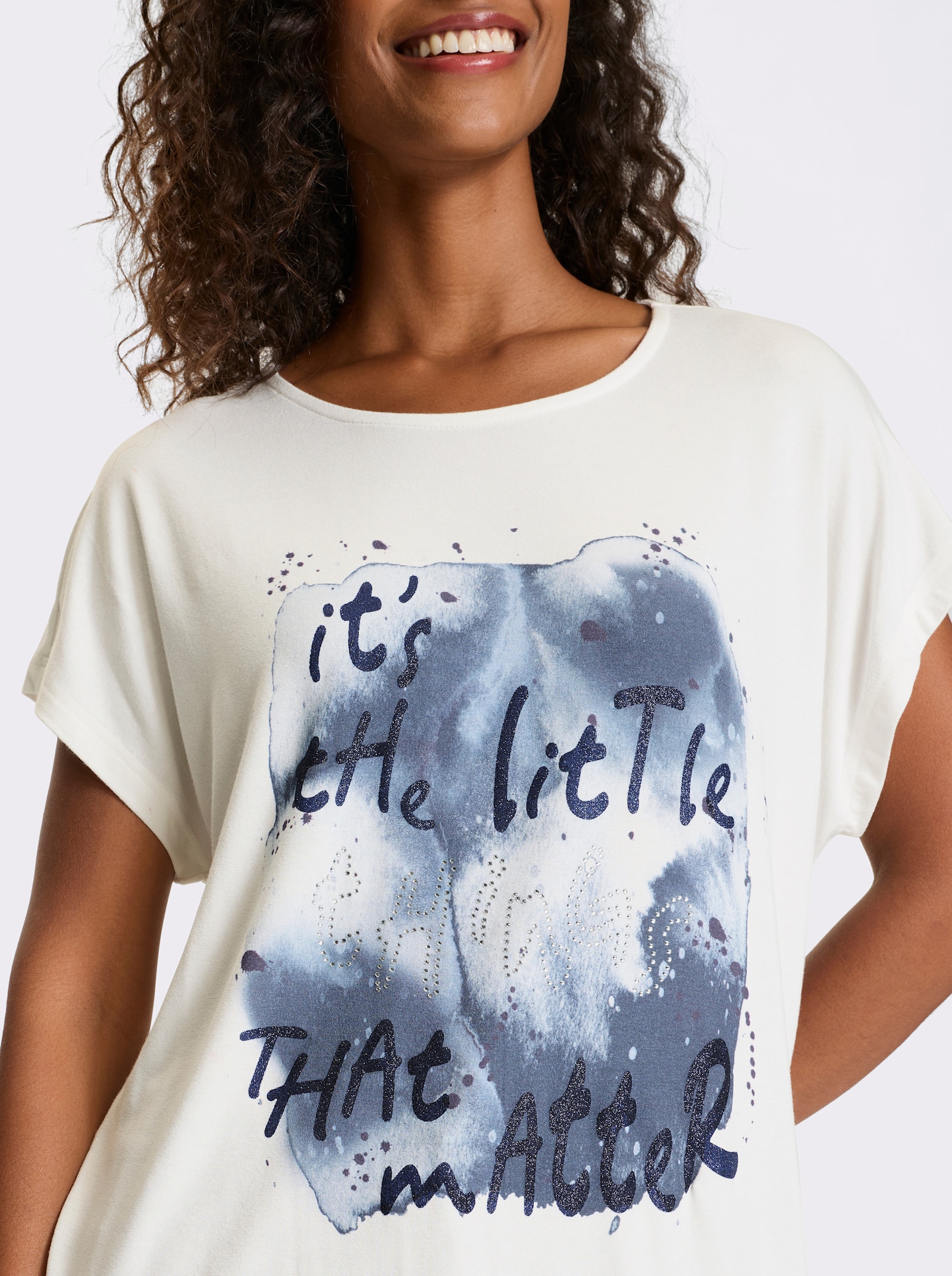 heine Shirt mit Lettering - ecru