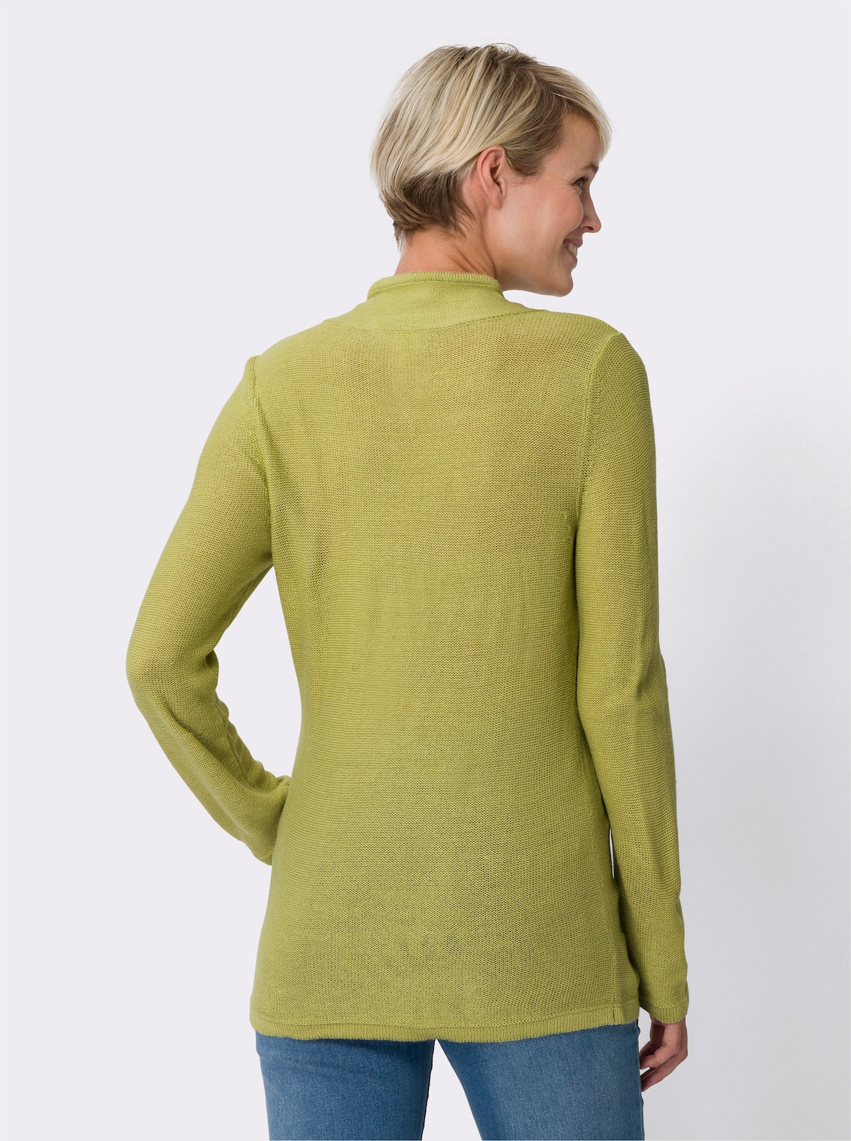 Langarm-Pullover - lindgrün