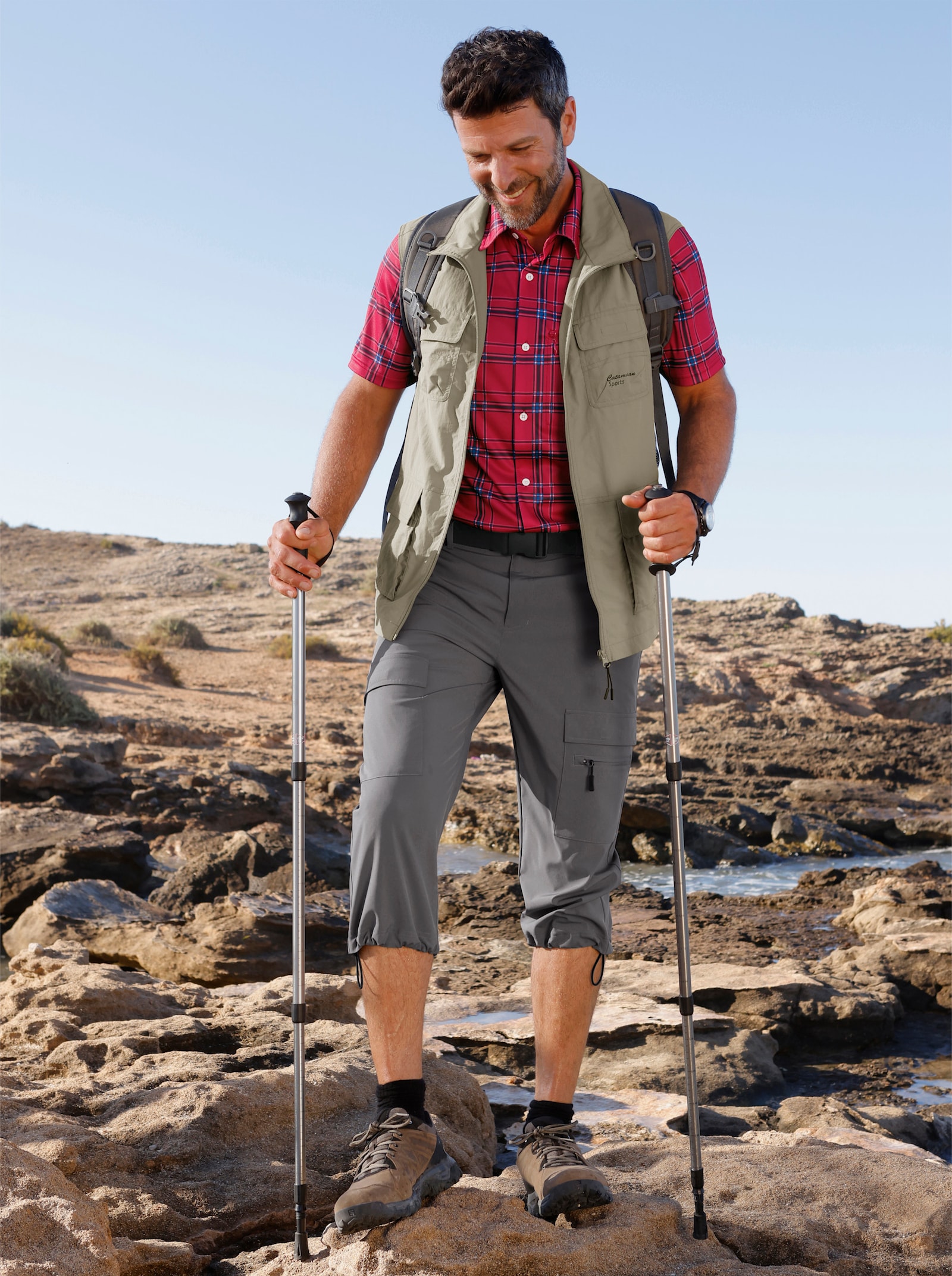 Catamaran Sports Funktionshose inklusive Gürtel - anthrazit