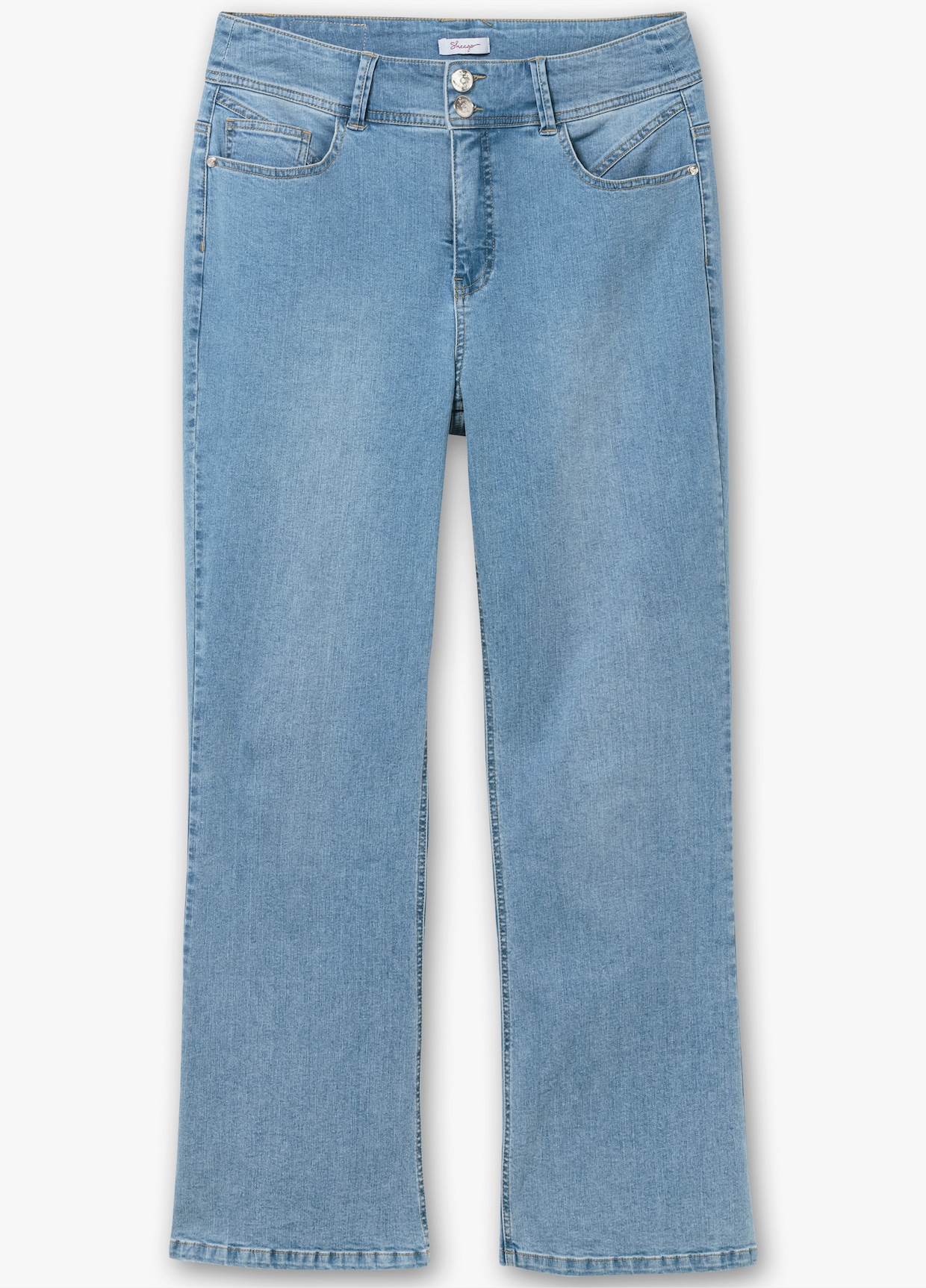 sheego Bootcut jeans - light blue-denim