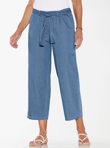 Jeans-Culotte - blue-bleached