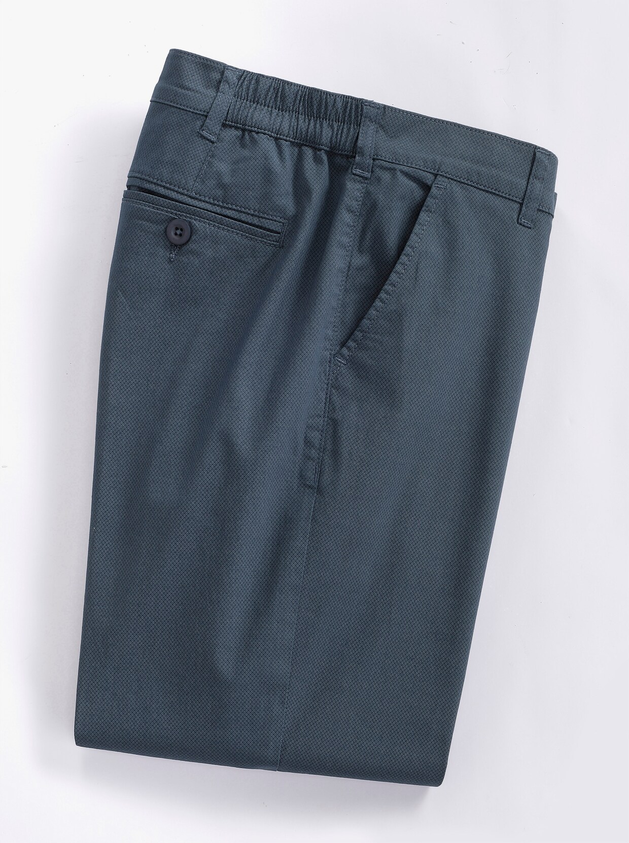 Marco Donati Broek - donkerblauw gedessineerd