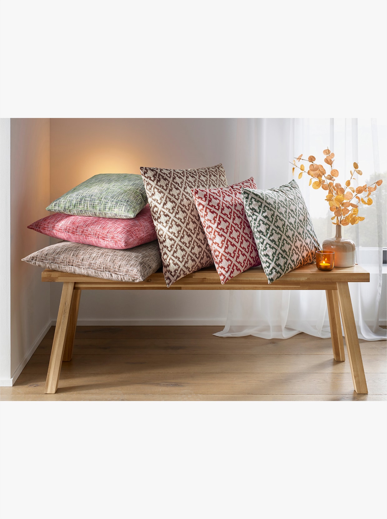 Kissenhülle - schoko-gemustert