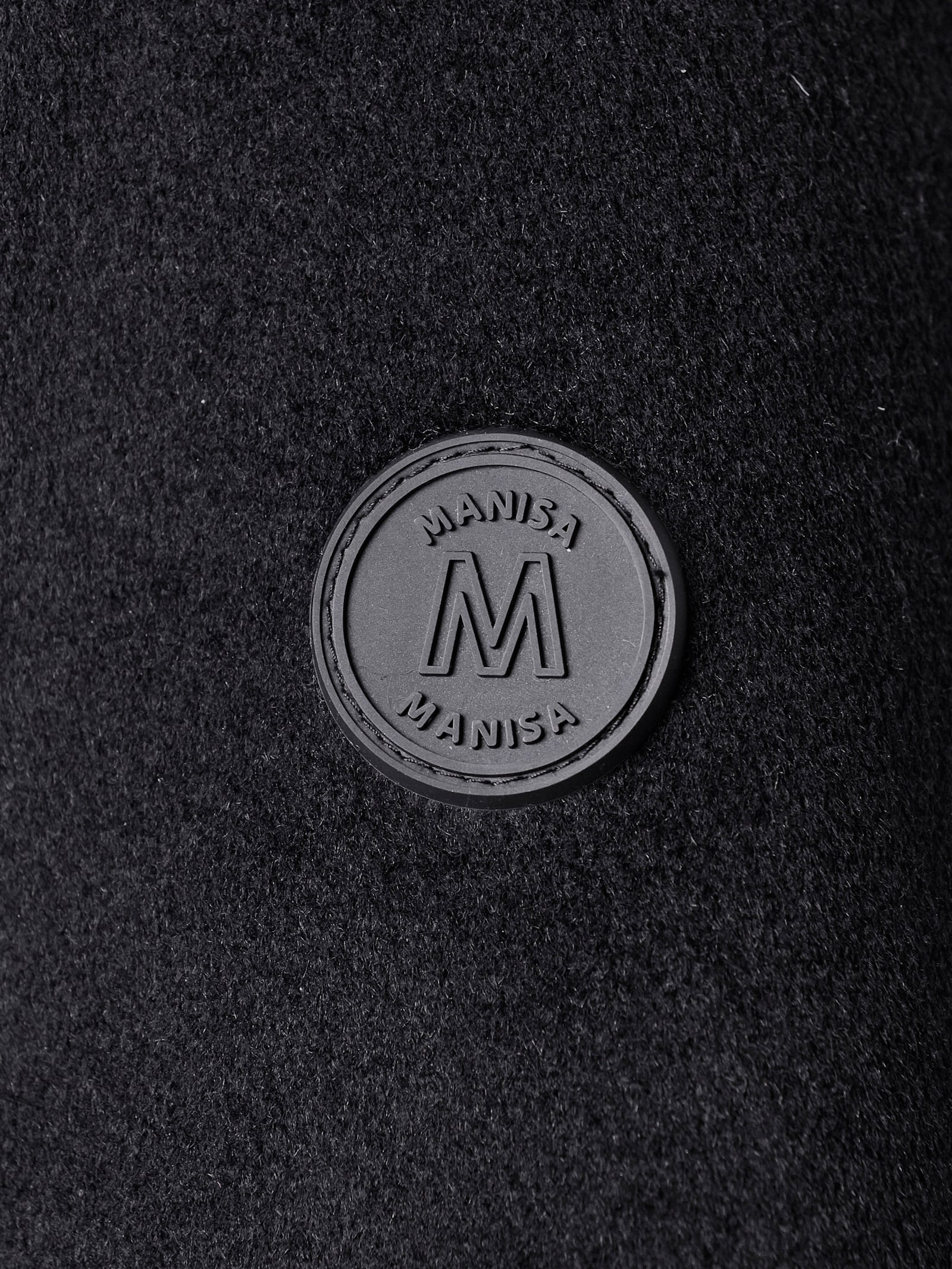 Manisa Wolljacke mit Kontrast-Innenfutter - schwarz