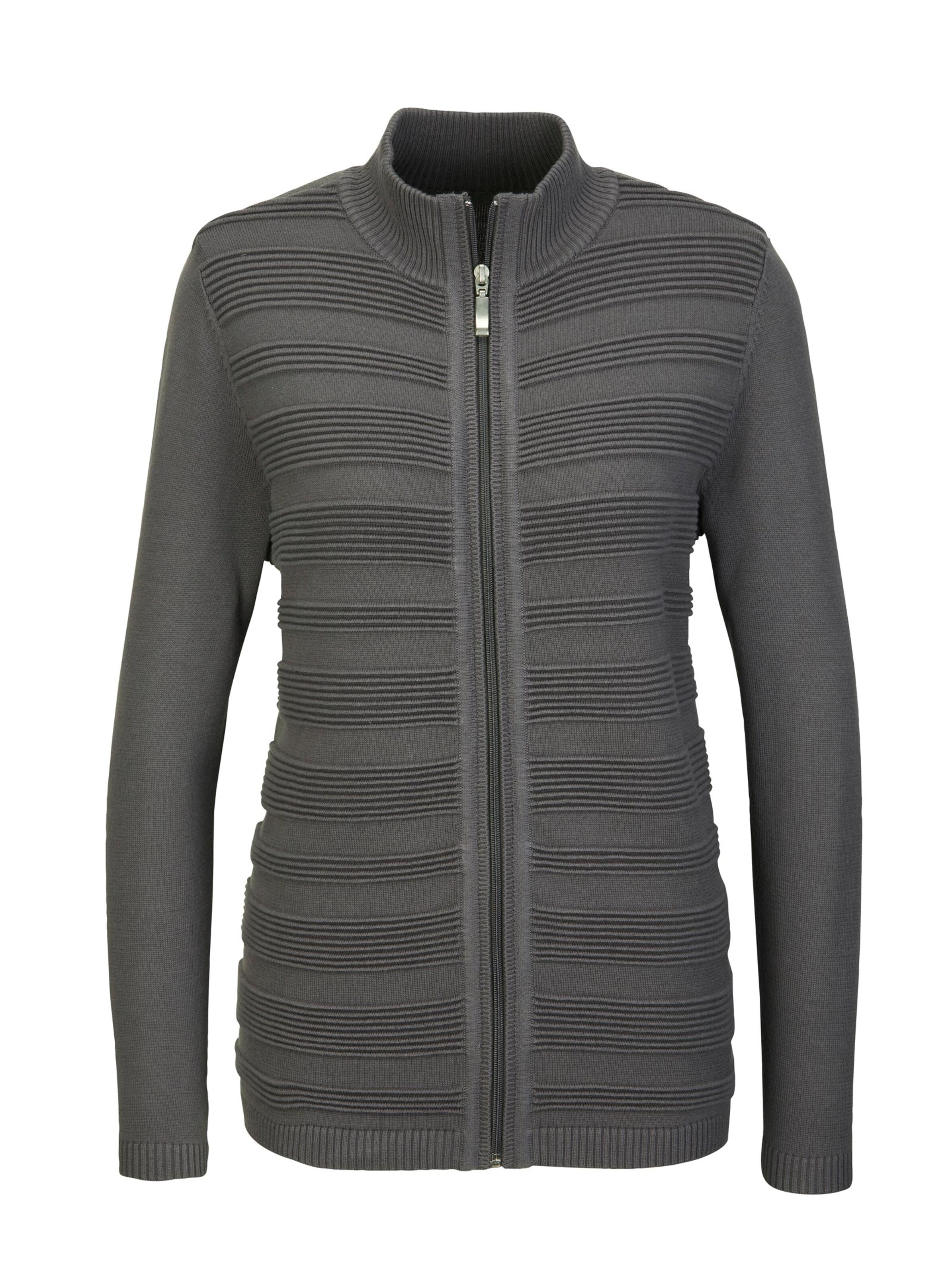 Strickjacke - anthrazit