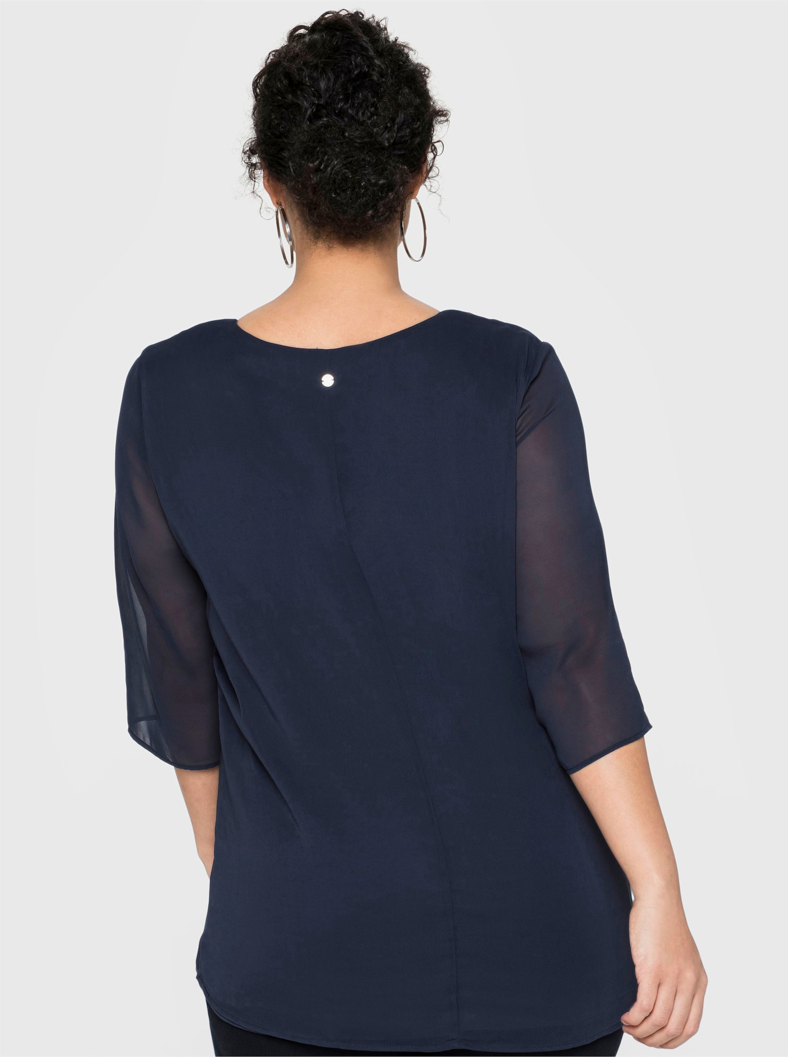 sheego Tunika im Lagenlook - marine