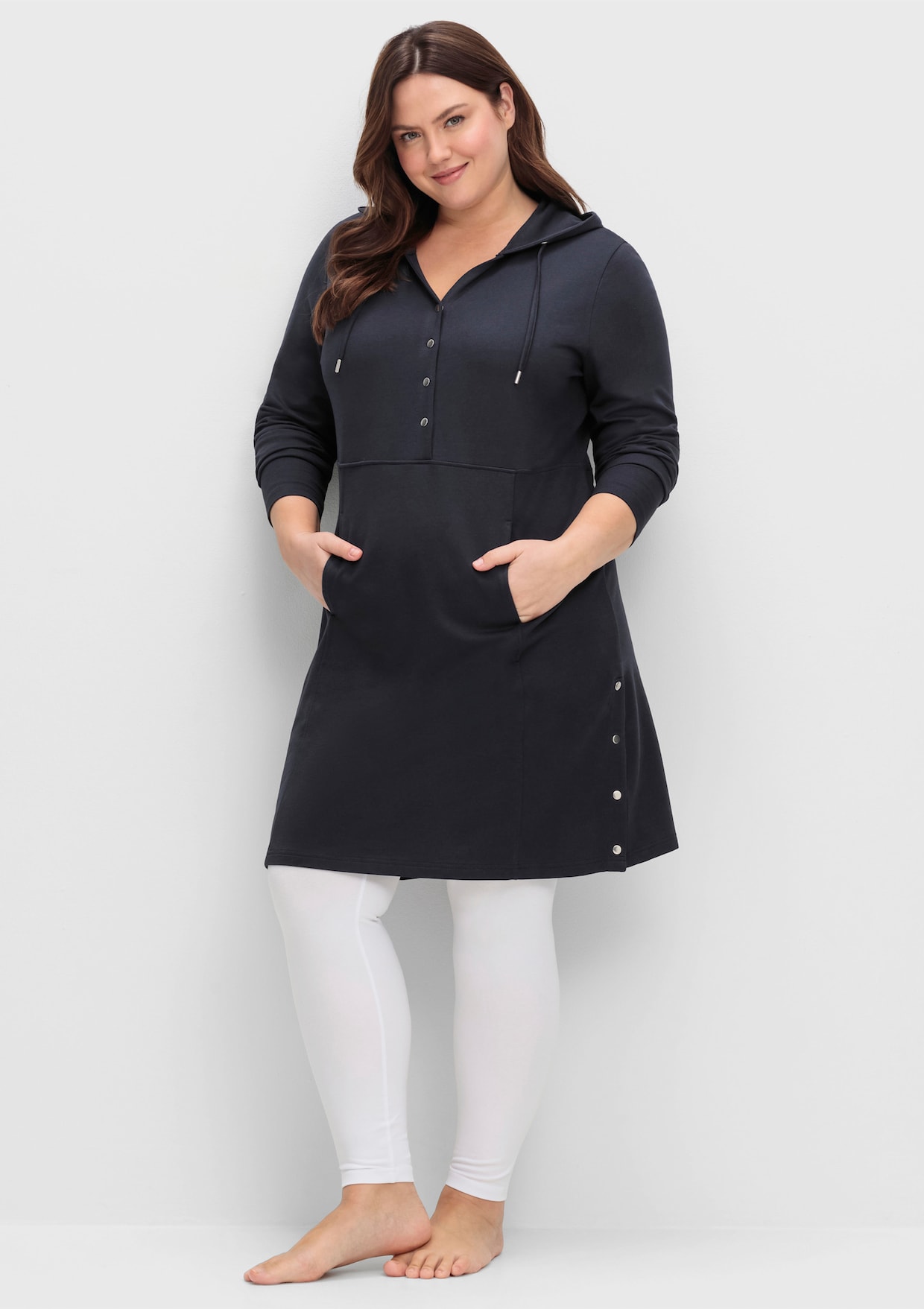 sheego Freizeitkleid - tiefblau