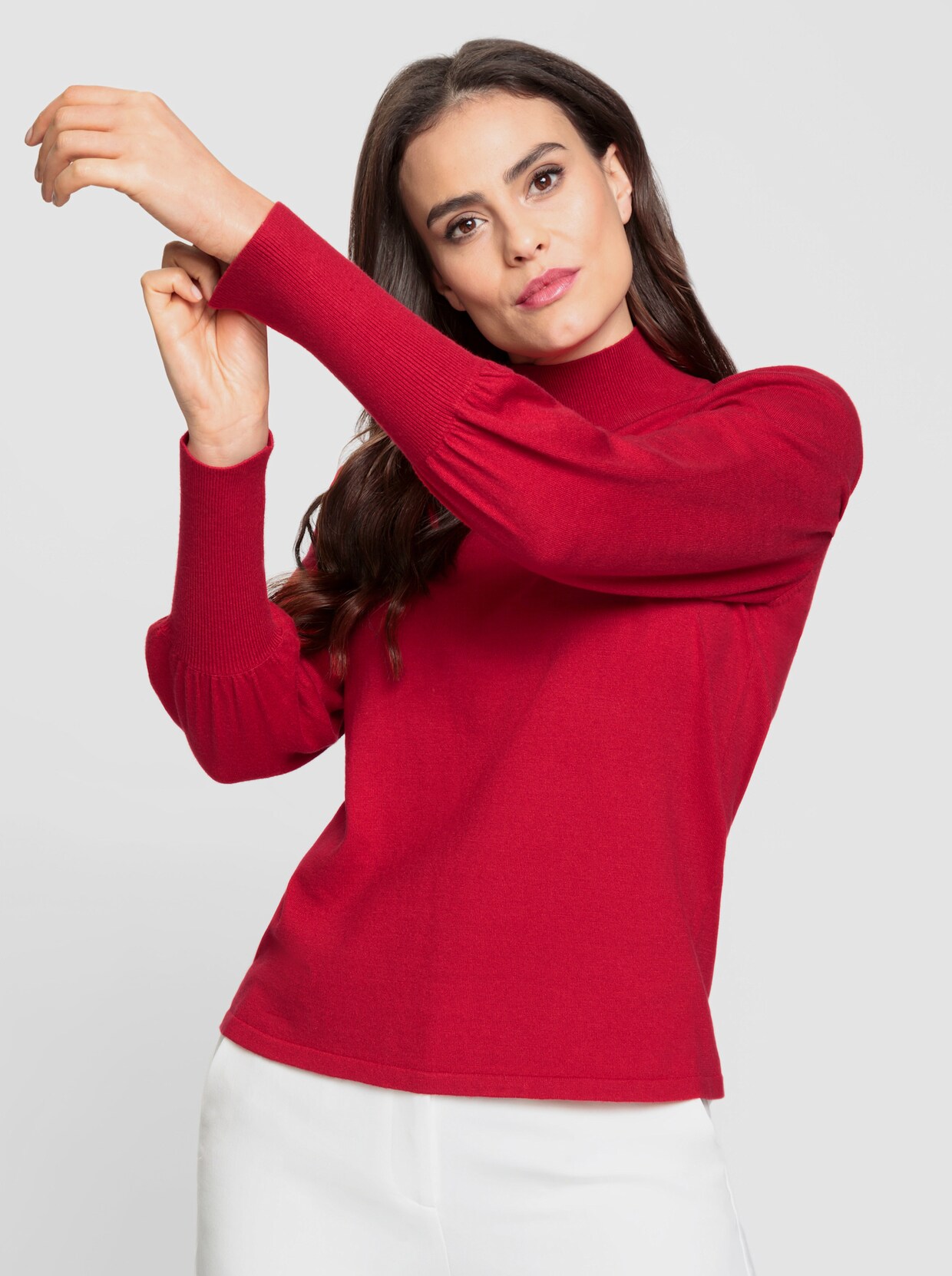 heine Stehkragen-Pullover - rot