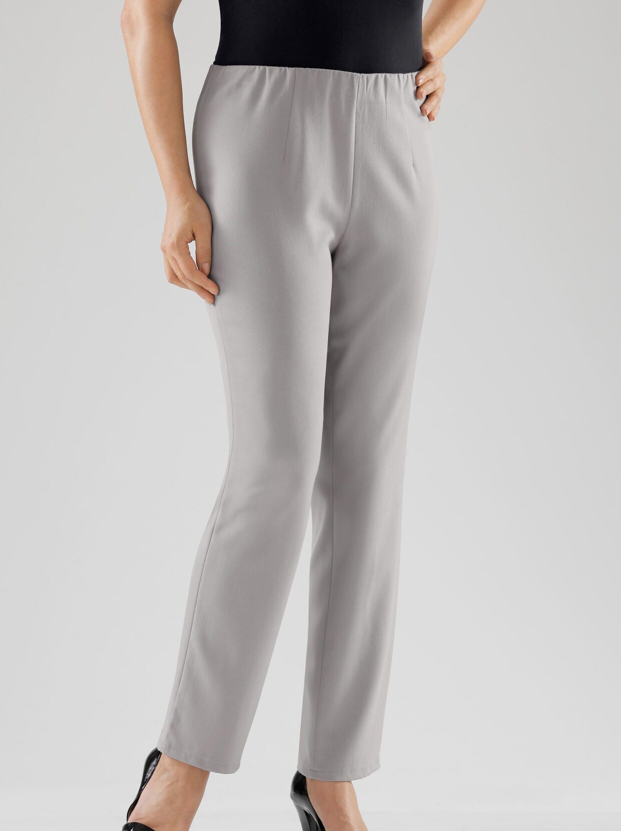 Pantalon extensible - gris