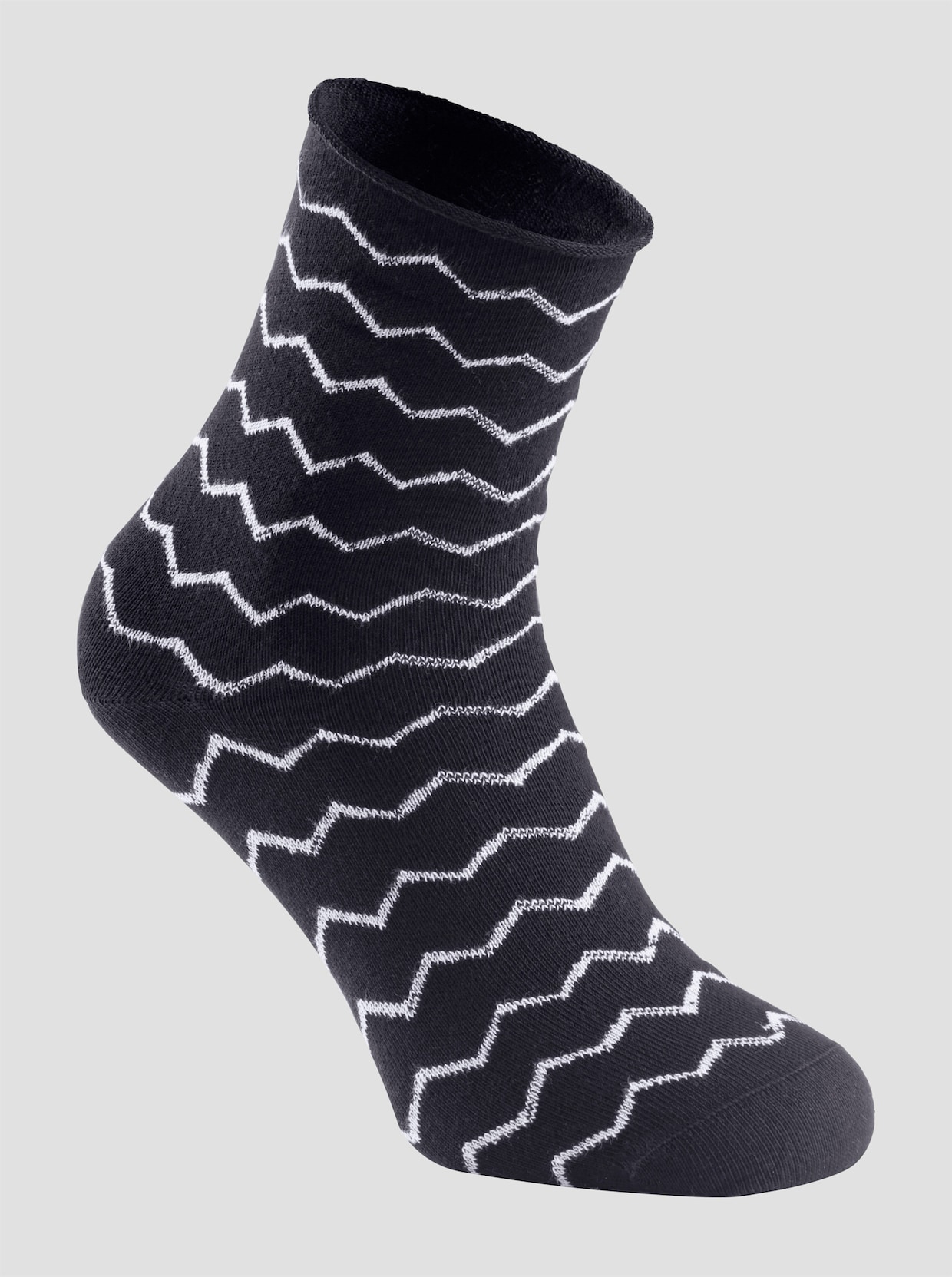 wäschepur Socken - schwarz-weiss