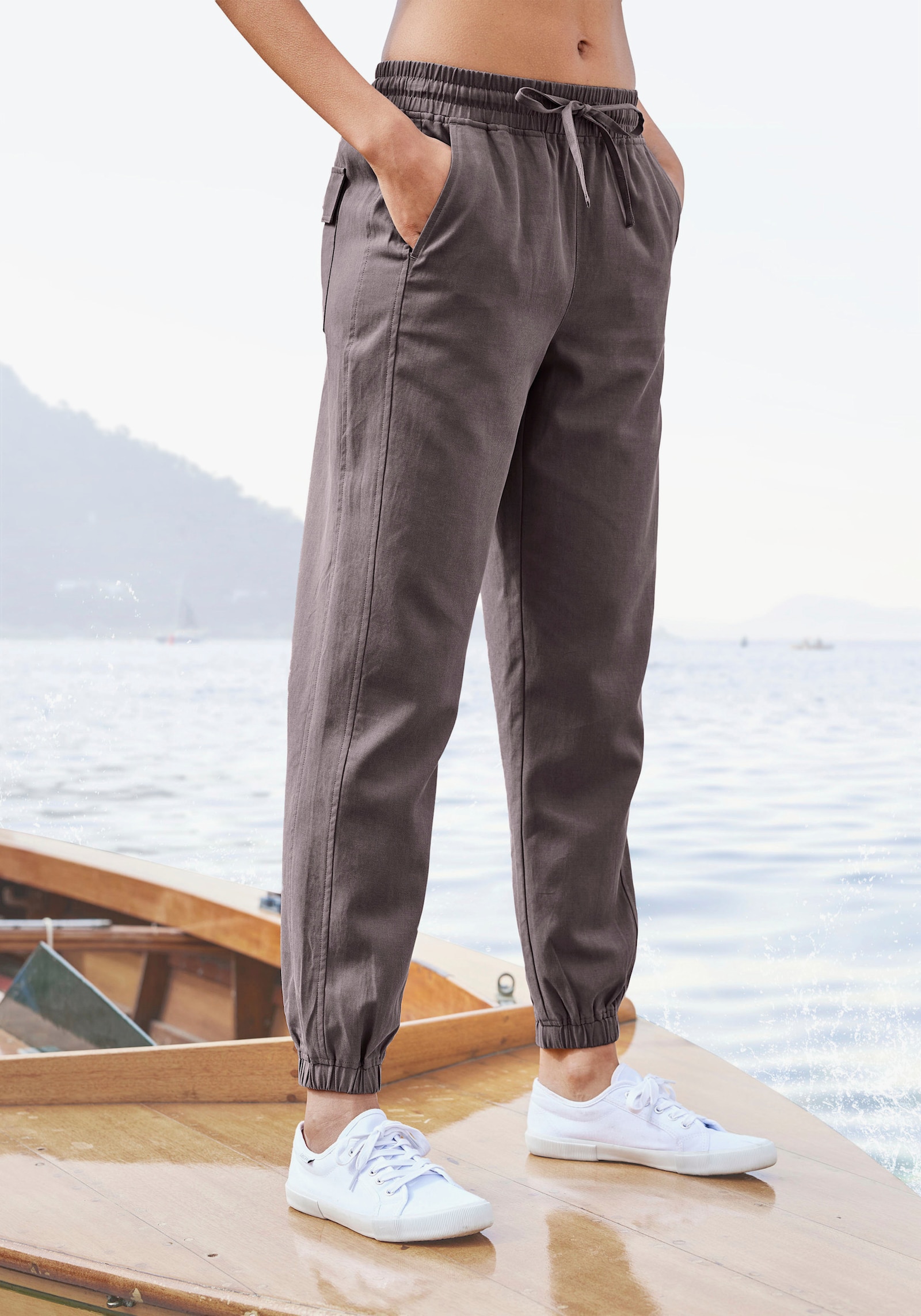 LASCANA Pantalon - anthracite
