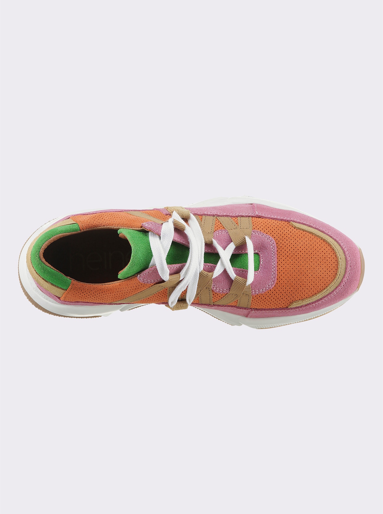 heine Sneaker - oranje/bont