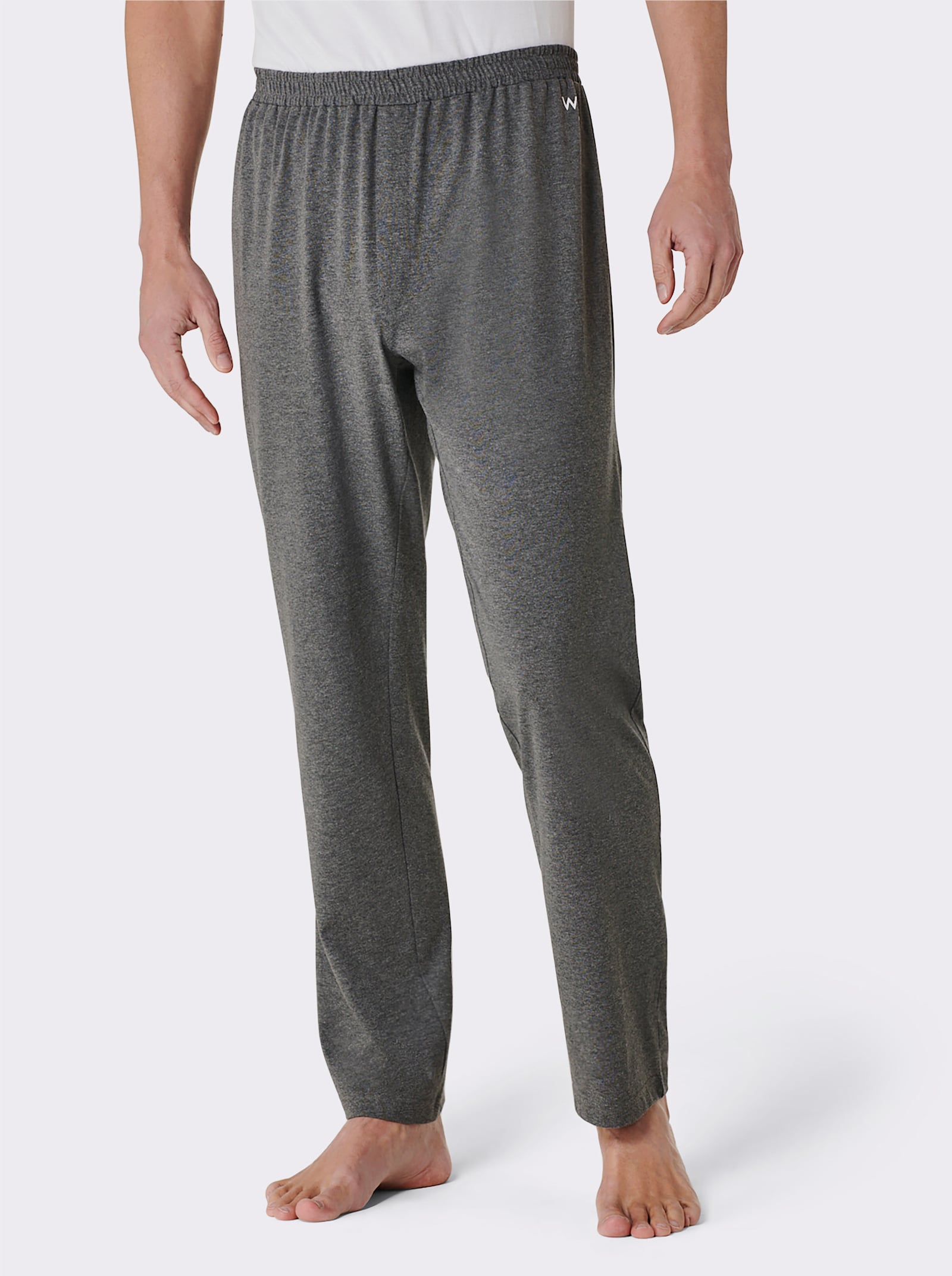 wäschepur men Lange broeken - jeansblauw + antraciet gemêleerd