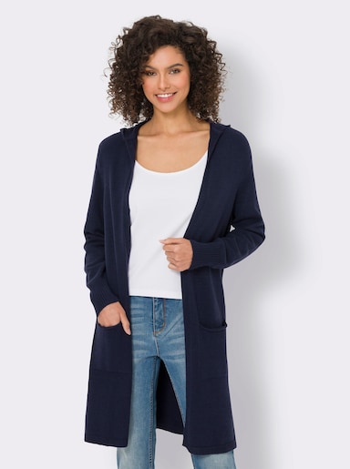 heine Veste longue en tricot - marine