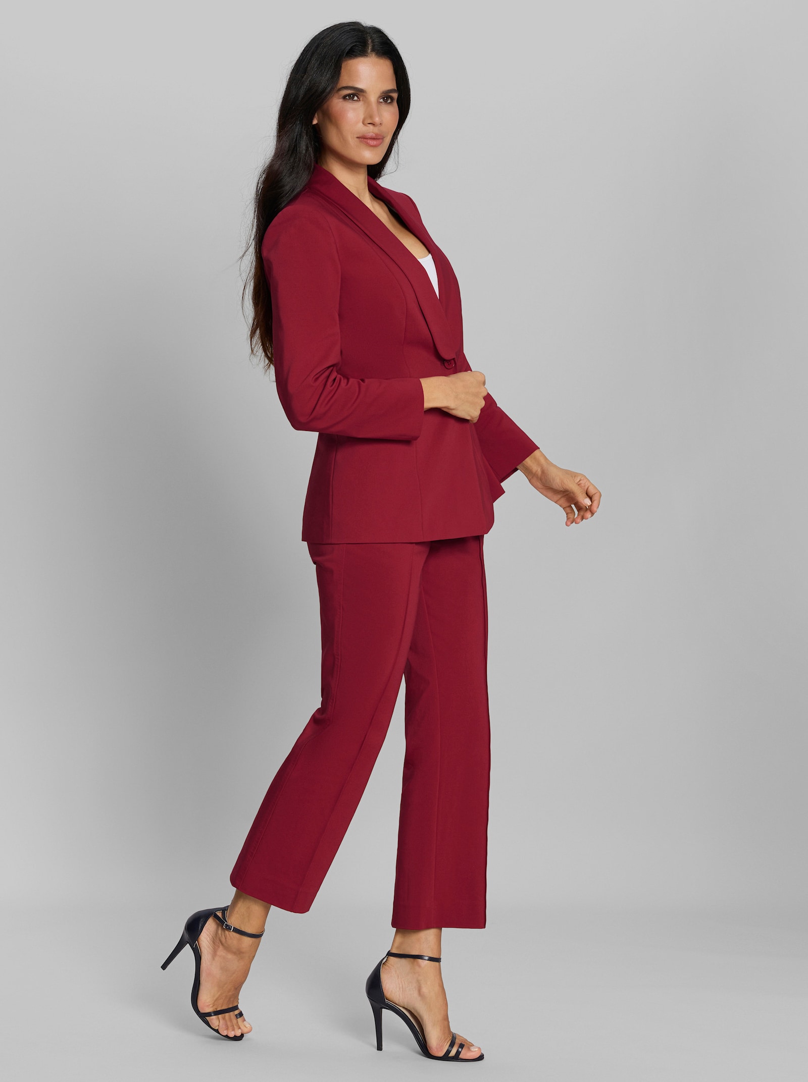 heine Hosenanzug in bequemer STretch-Qualität - kirsche