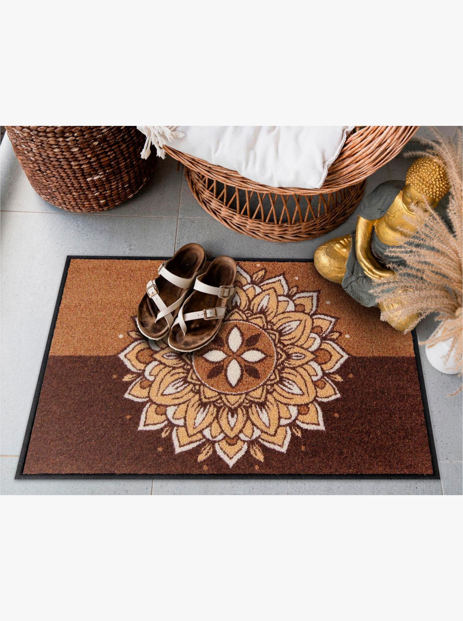 Salonloewe Fußmatte - braun-bedruckt