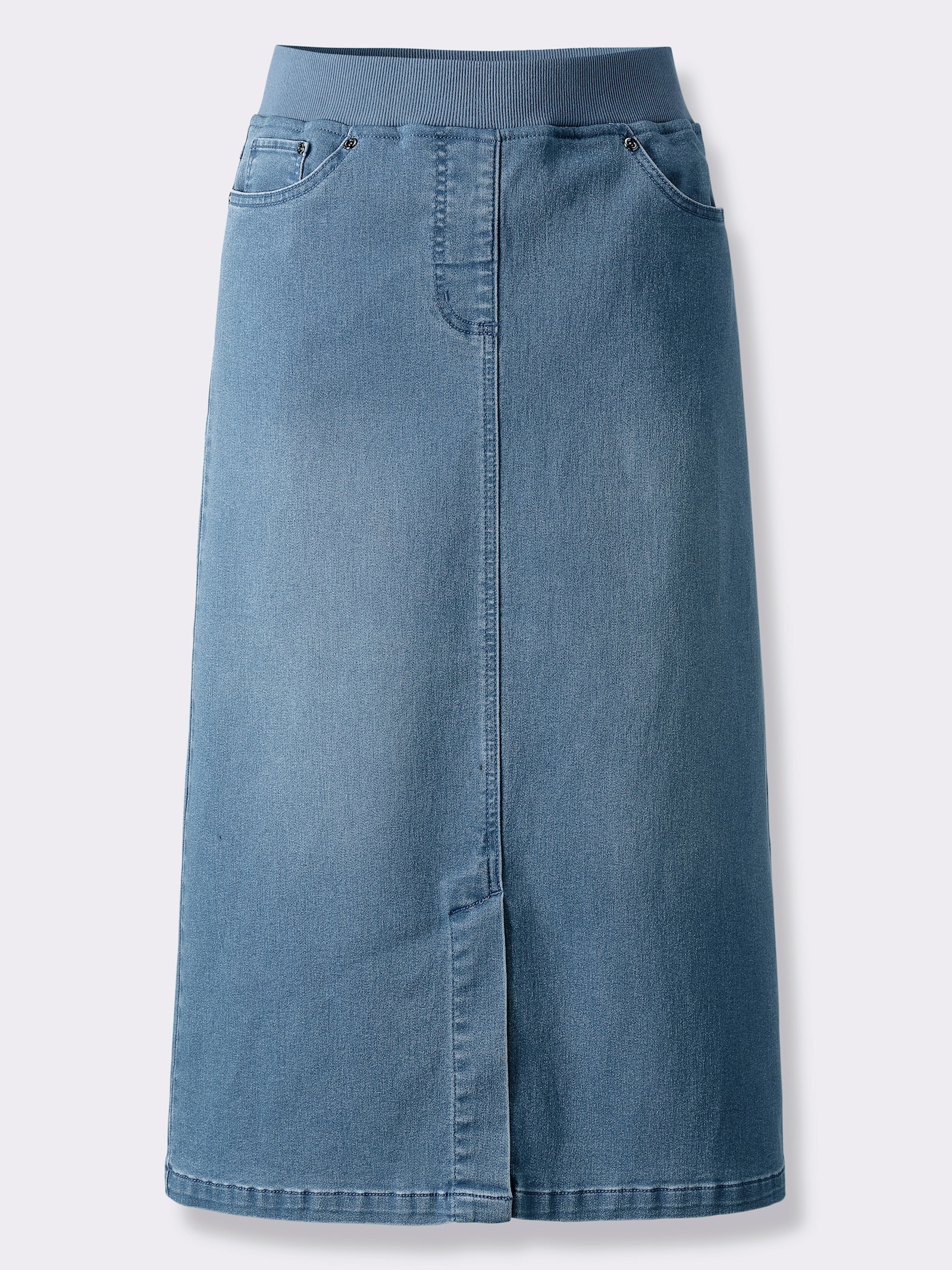 Jeansrok in comfortmodel - blue-bleached