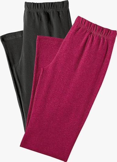 Leggings - himbeere, schwarz