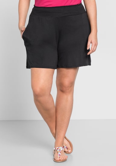 sheego Shorts - schwarz