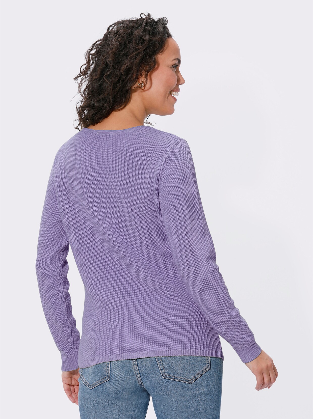Pullover met ronde hals - lavendel