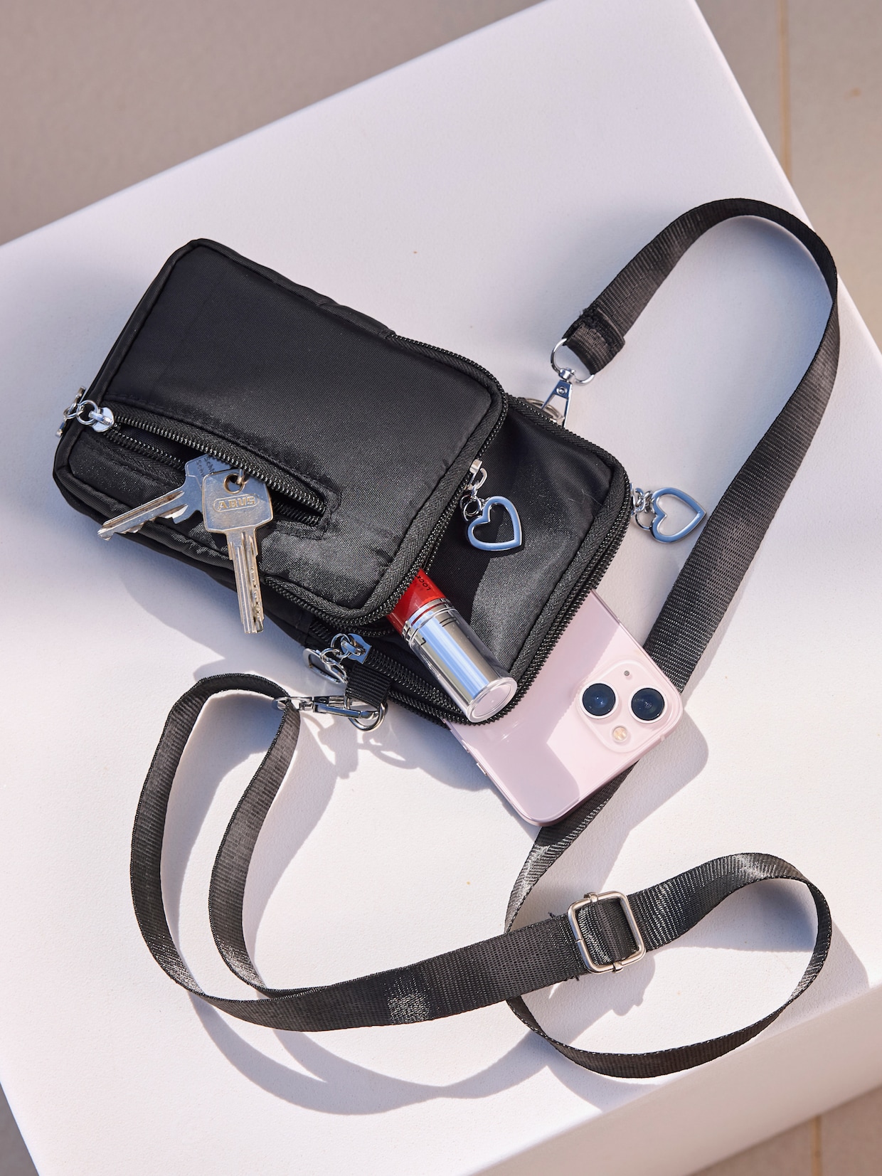 Handy-Tasche - schwarz
