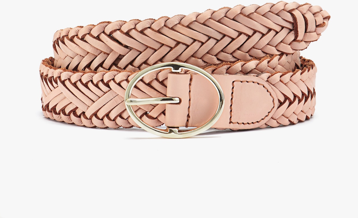 LASCANA Ceinture en cuir - rose clair