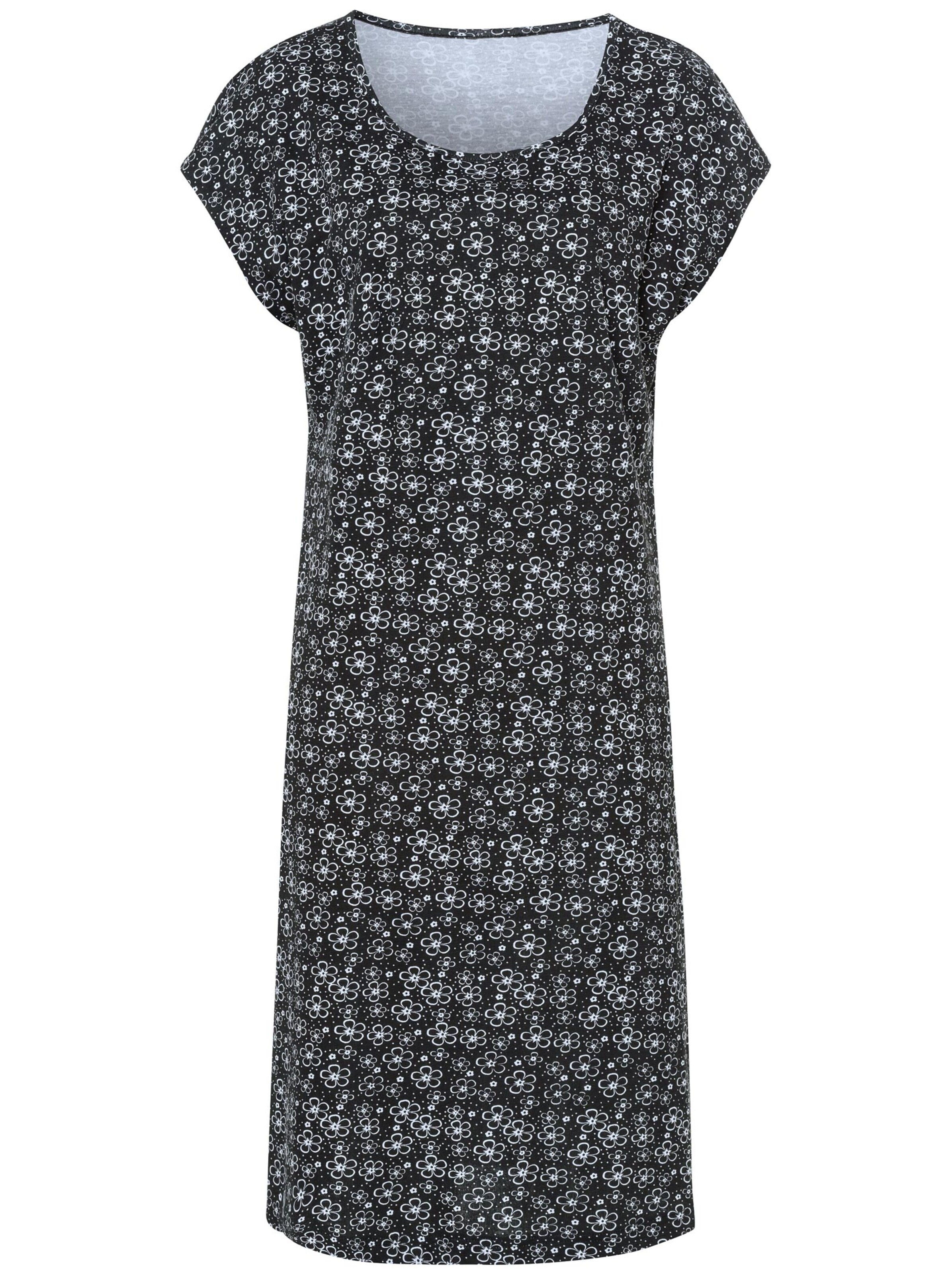 Jersey-Kleid - schwarz-millefleurs