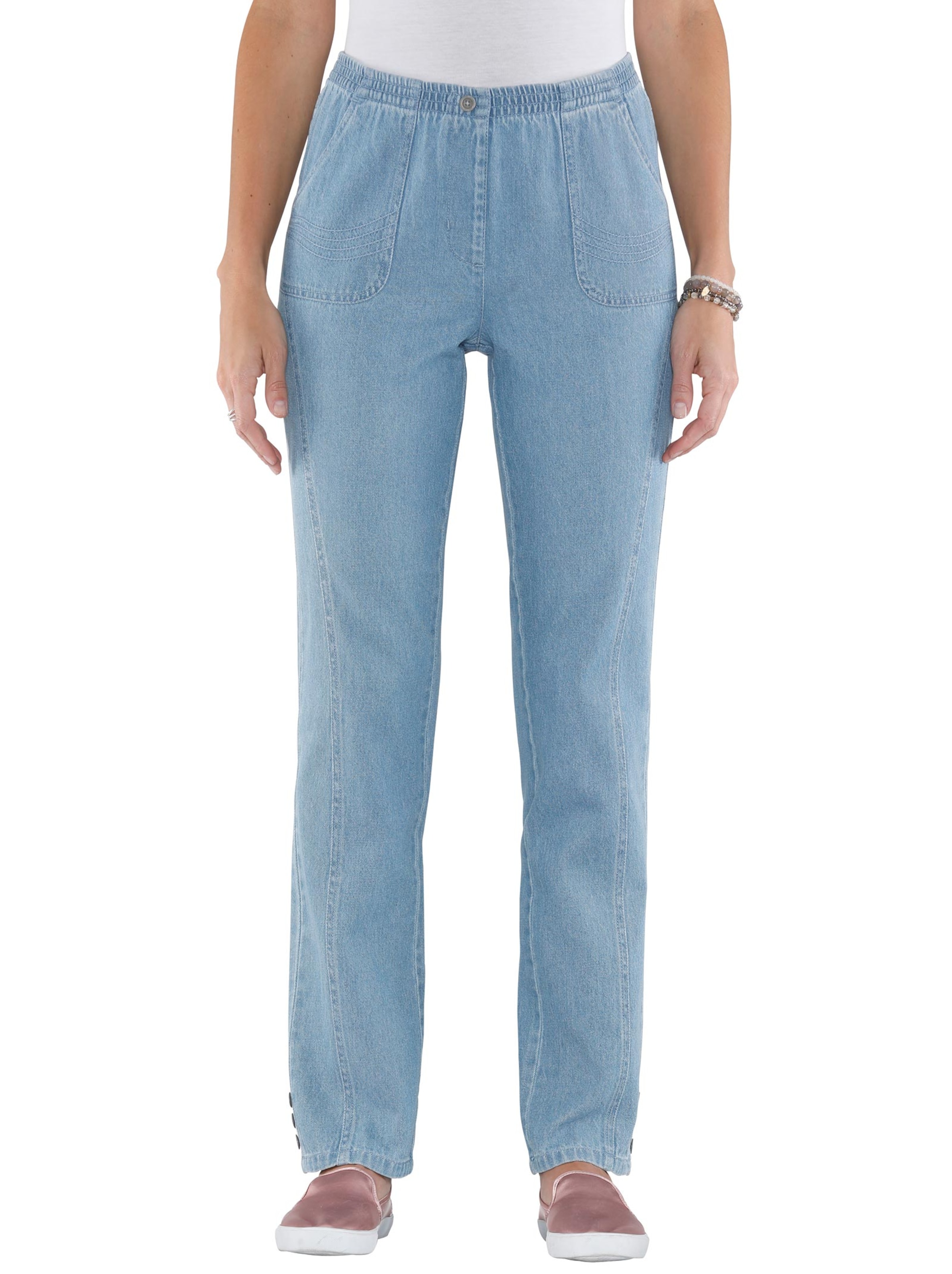 Jeans - blue-bleached