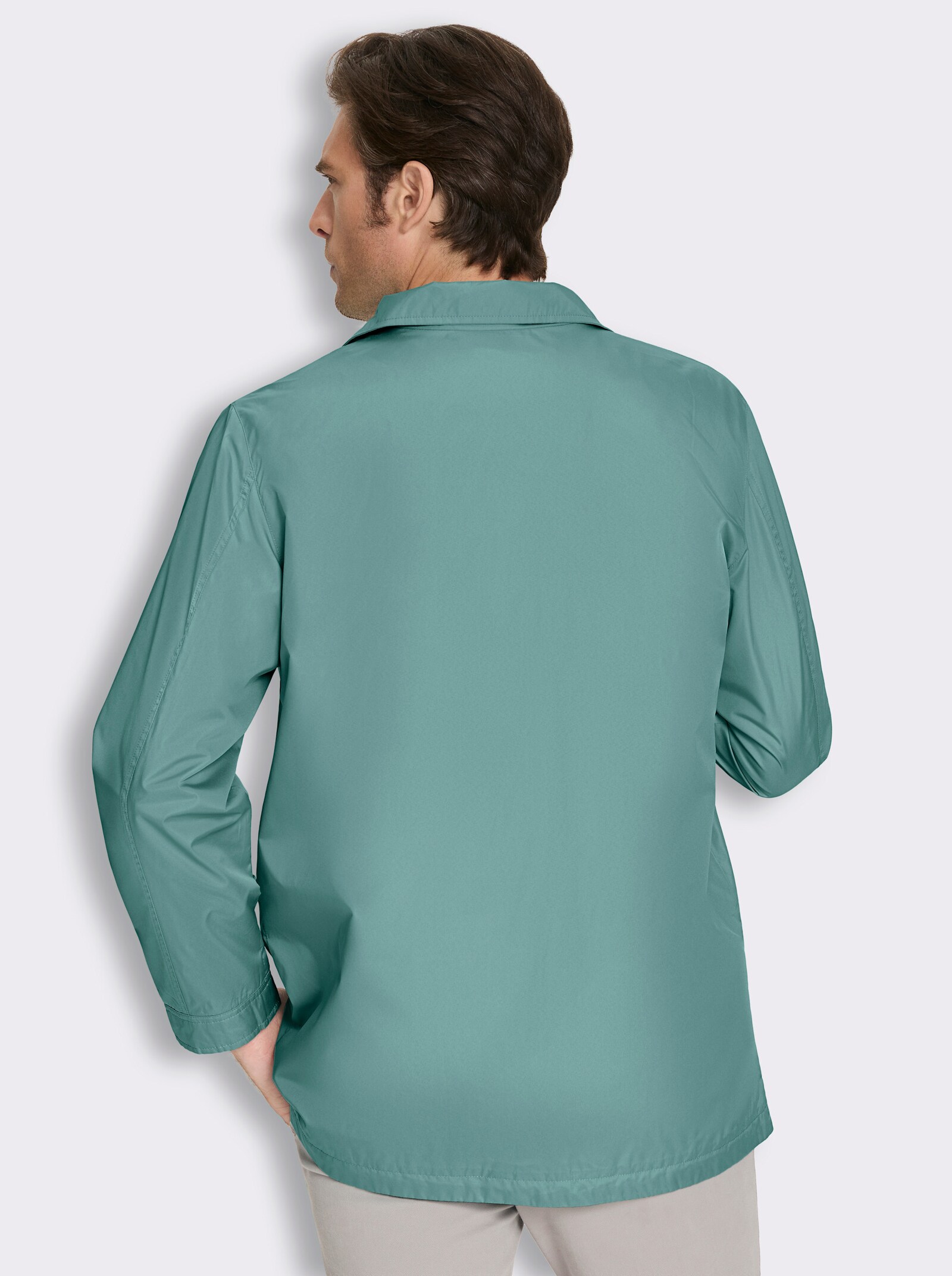 Longjacke für den Übergang - salbei