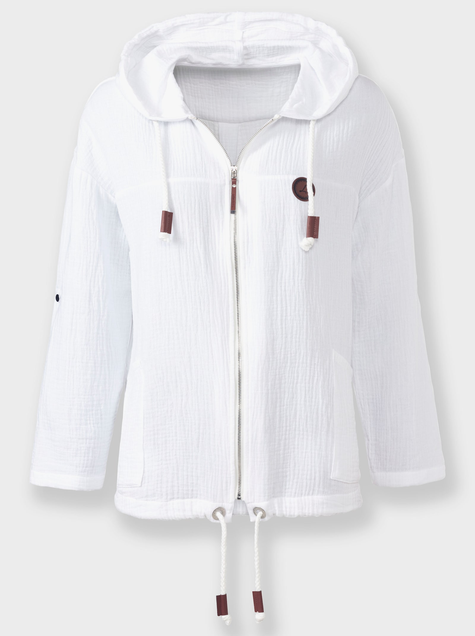 Veste chemisier en qualité mousseline - écru