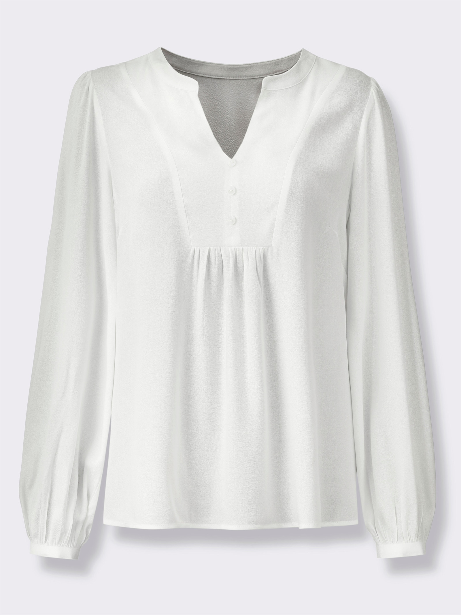 Longbluse - ecru