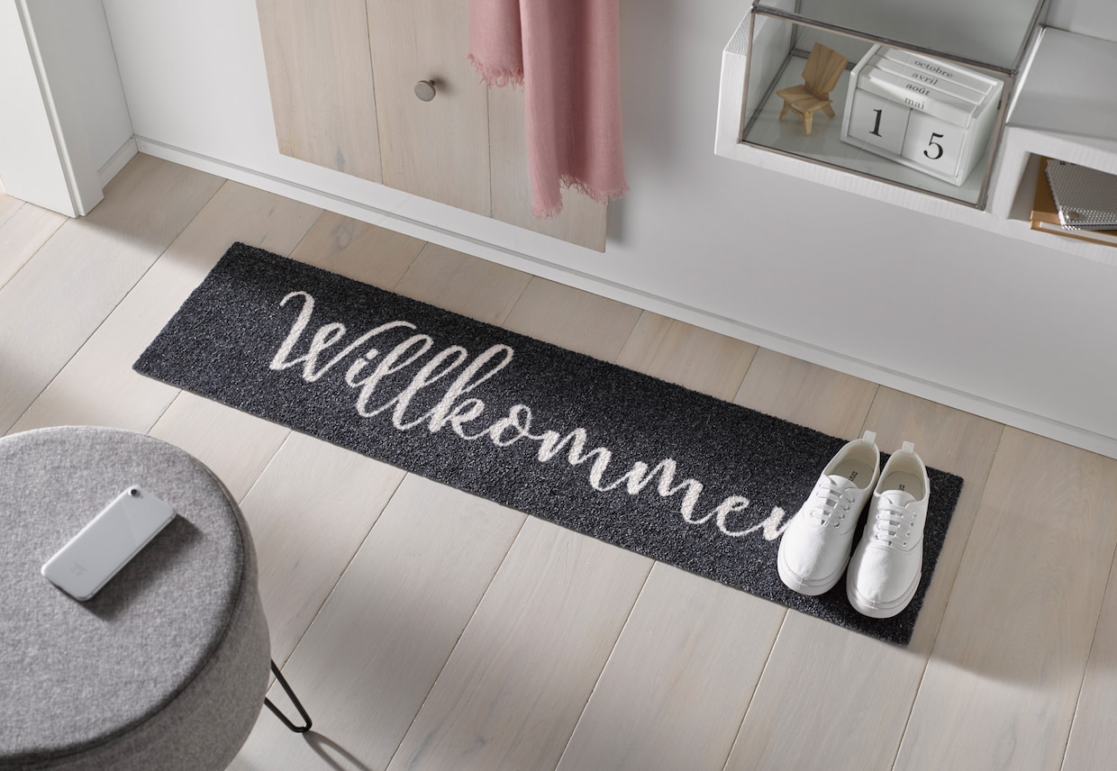 wash+dry by Kleen-Tex Voetmat - grijs