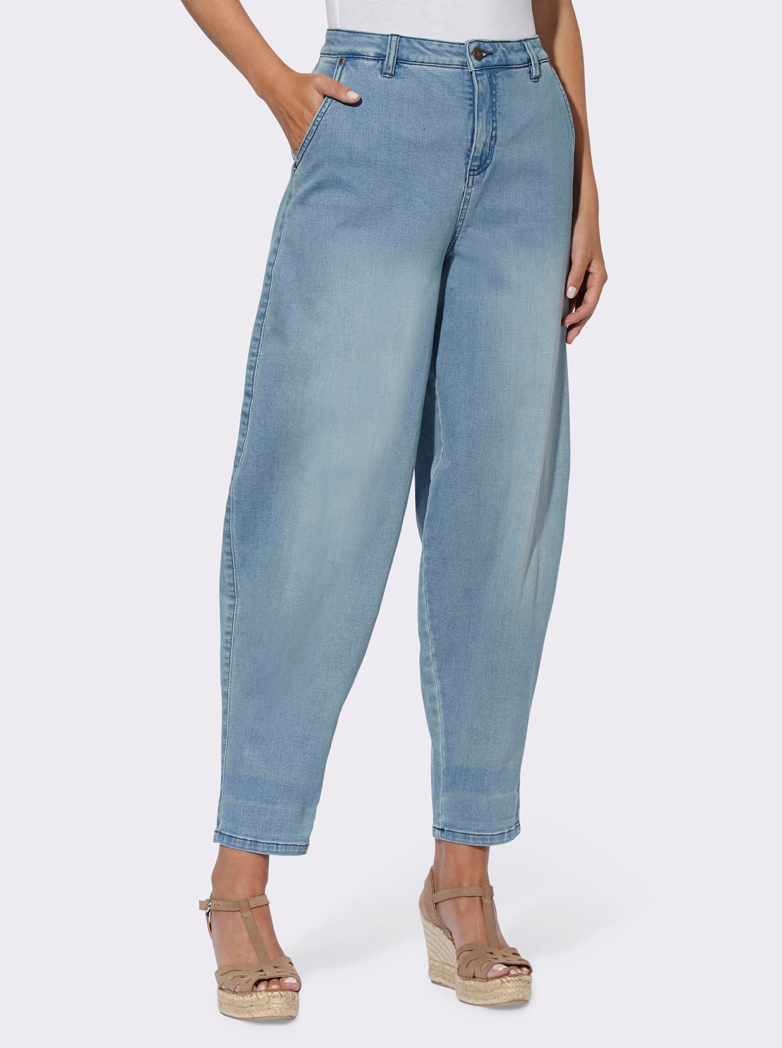 heine Jeans met wijde pijpen - blue-bleached