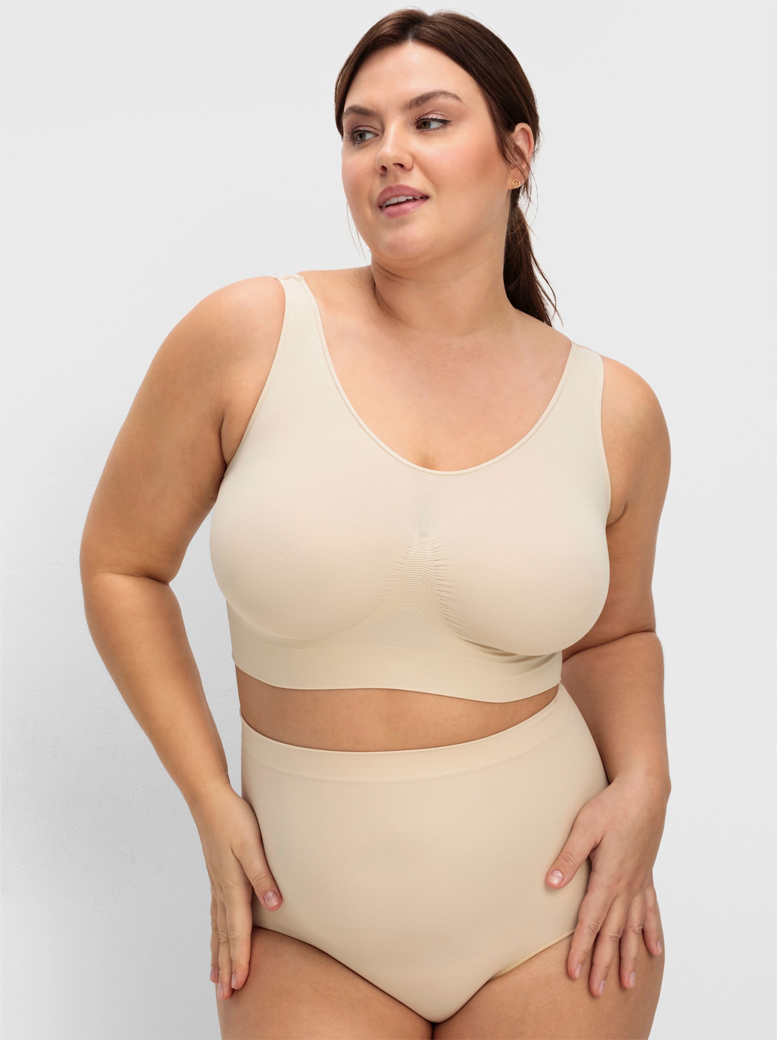 sheego Formslip im Doppelpack, extrahohe Taille - hautfarben+schwarz