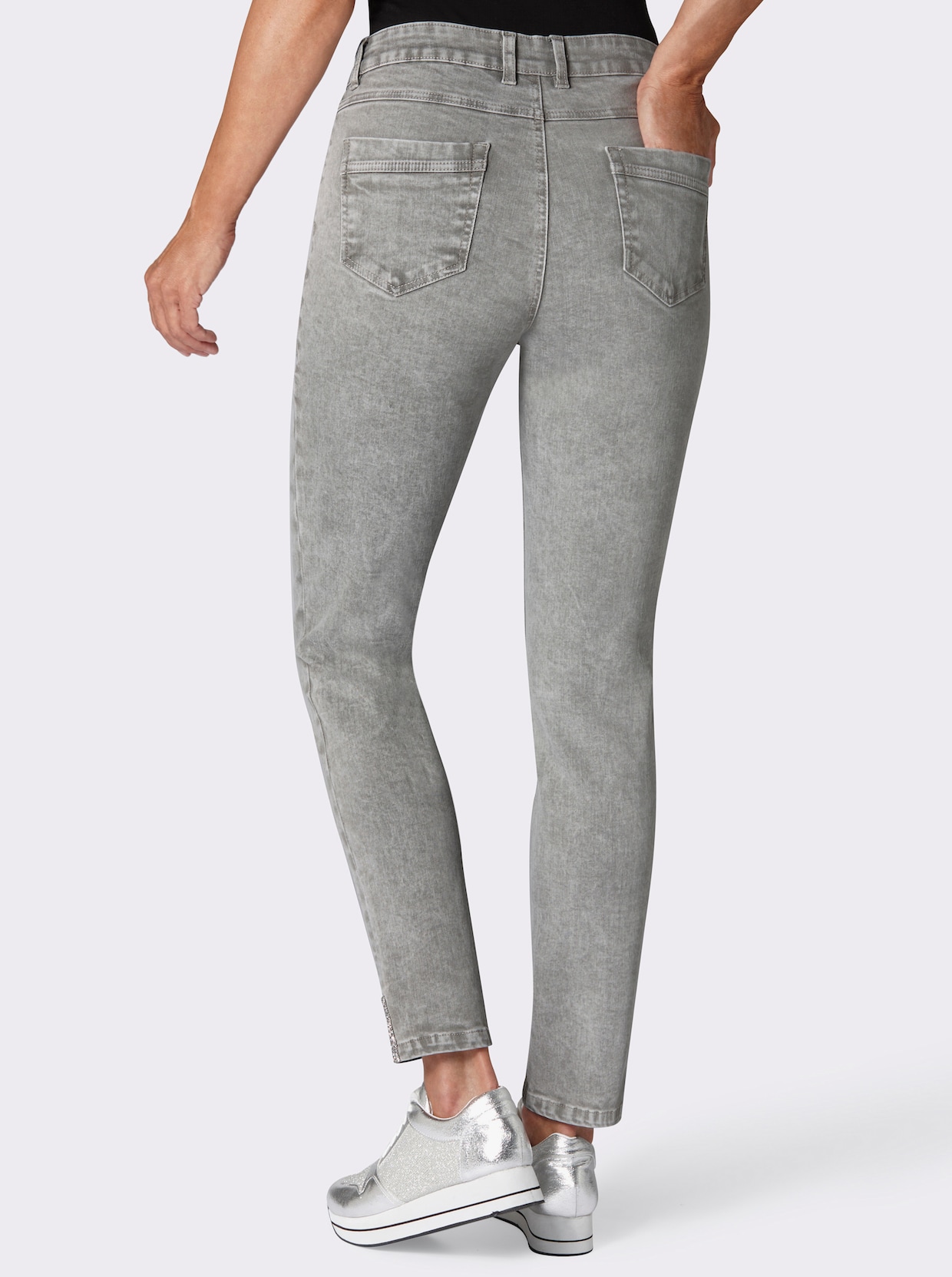 Stretch jeans - grey-denim