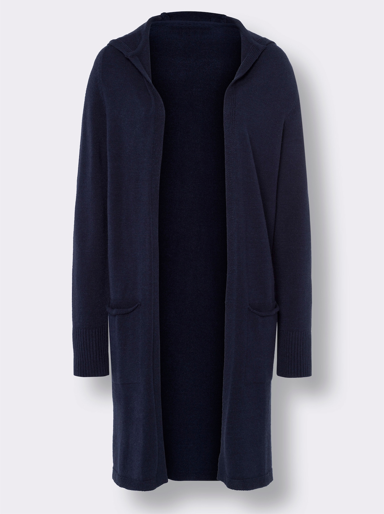 heine Lang gebreid vest - marine